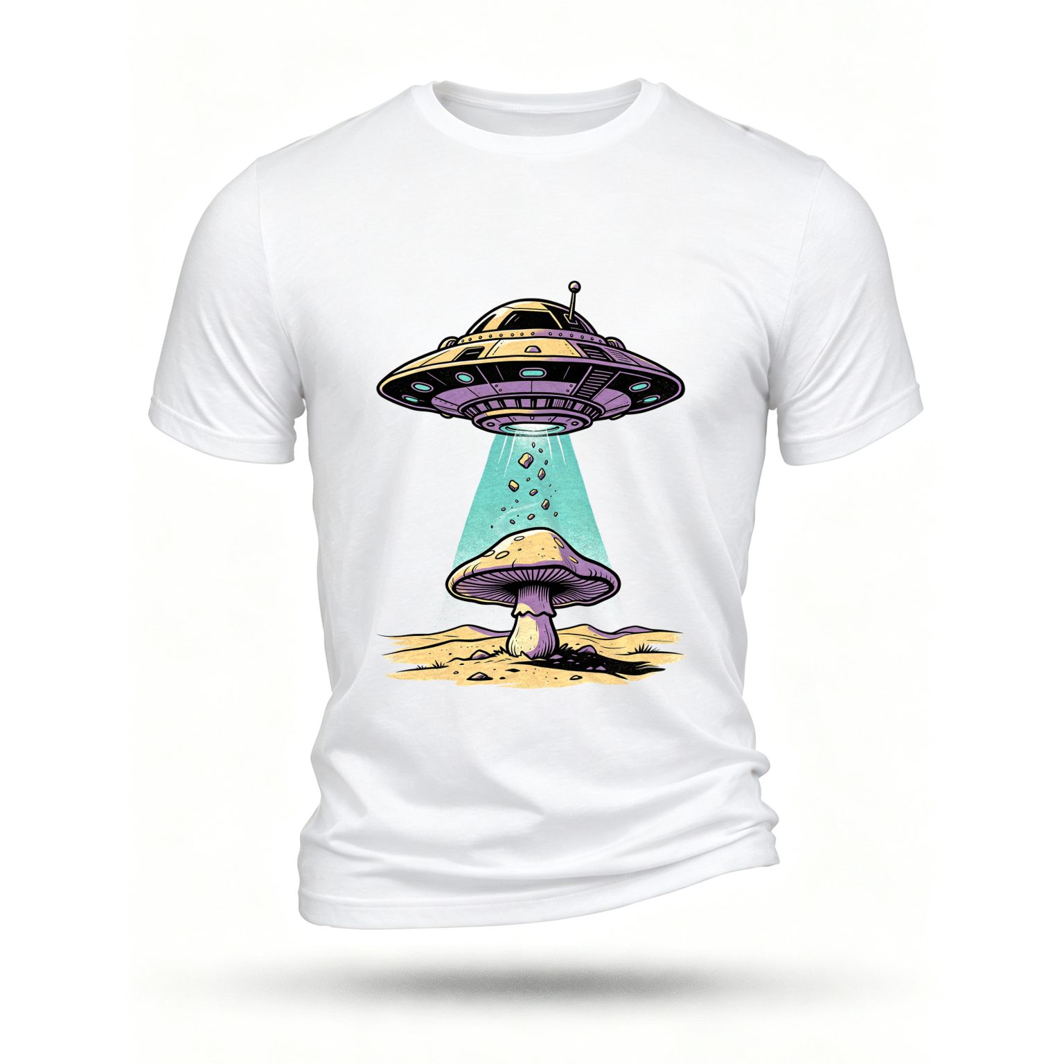 White T-shirt, front print