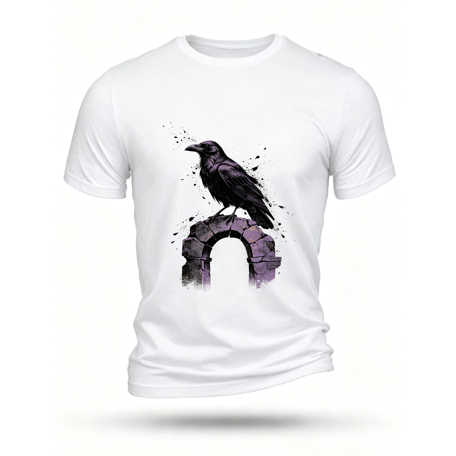 White T-shirt, front print