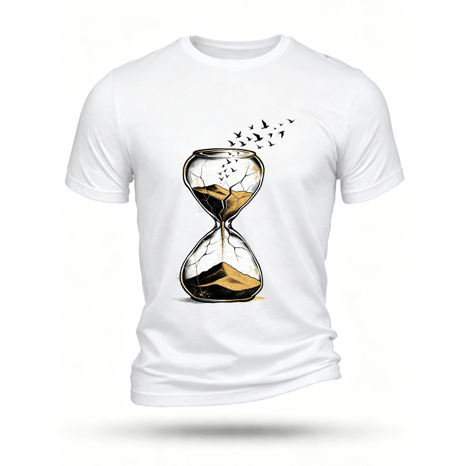 White T-shirt, front print