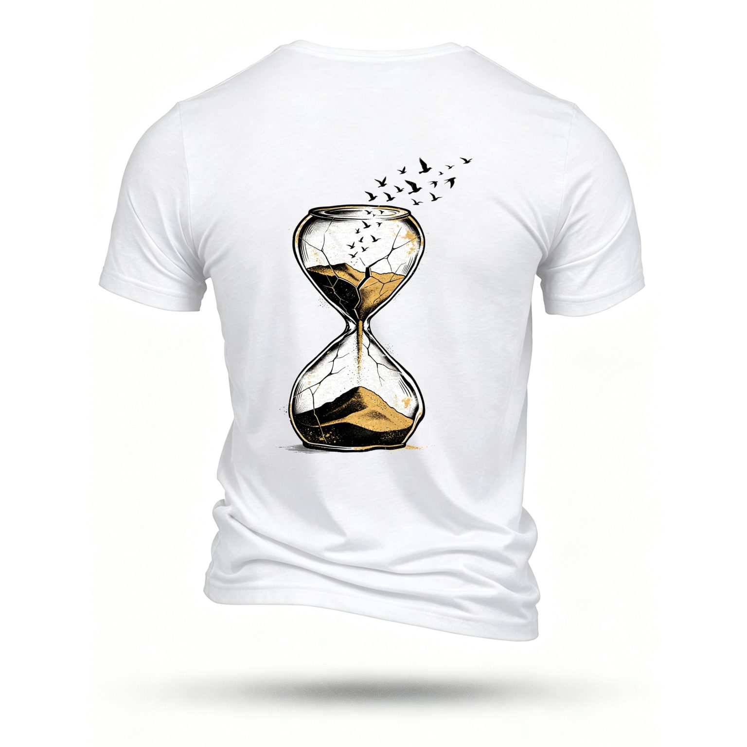 White T-shirt, back print