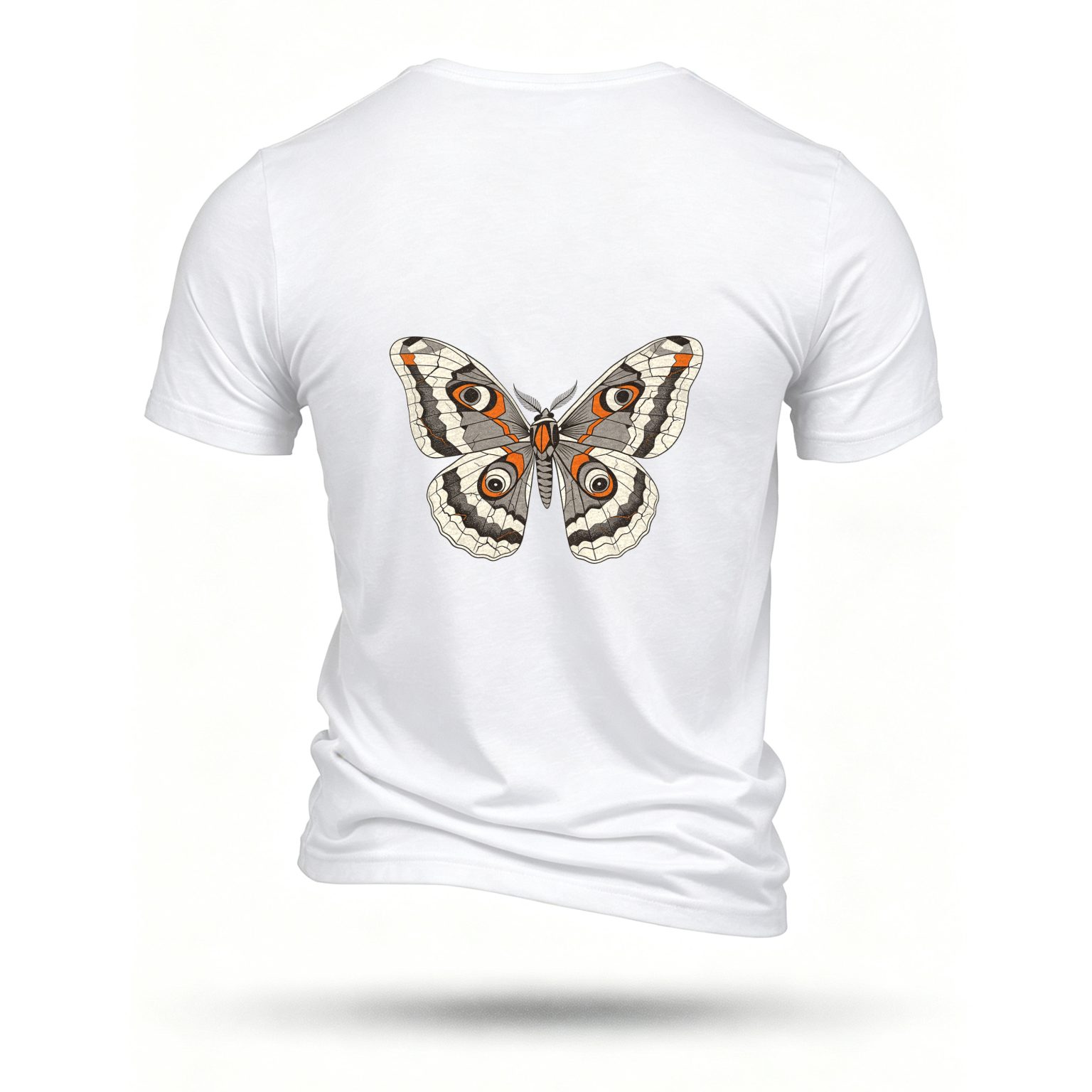 White T-shirt, back print