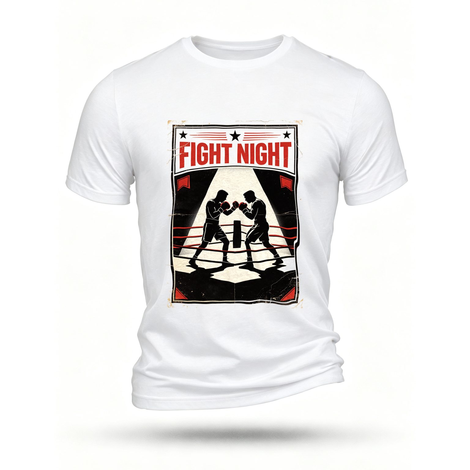 White T-shirt, front print