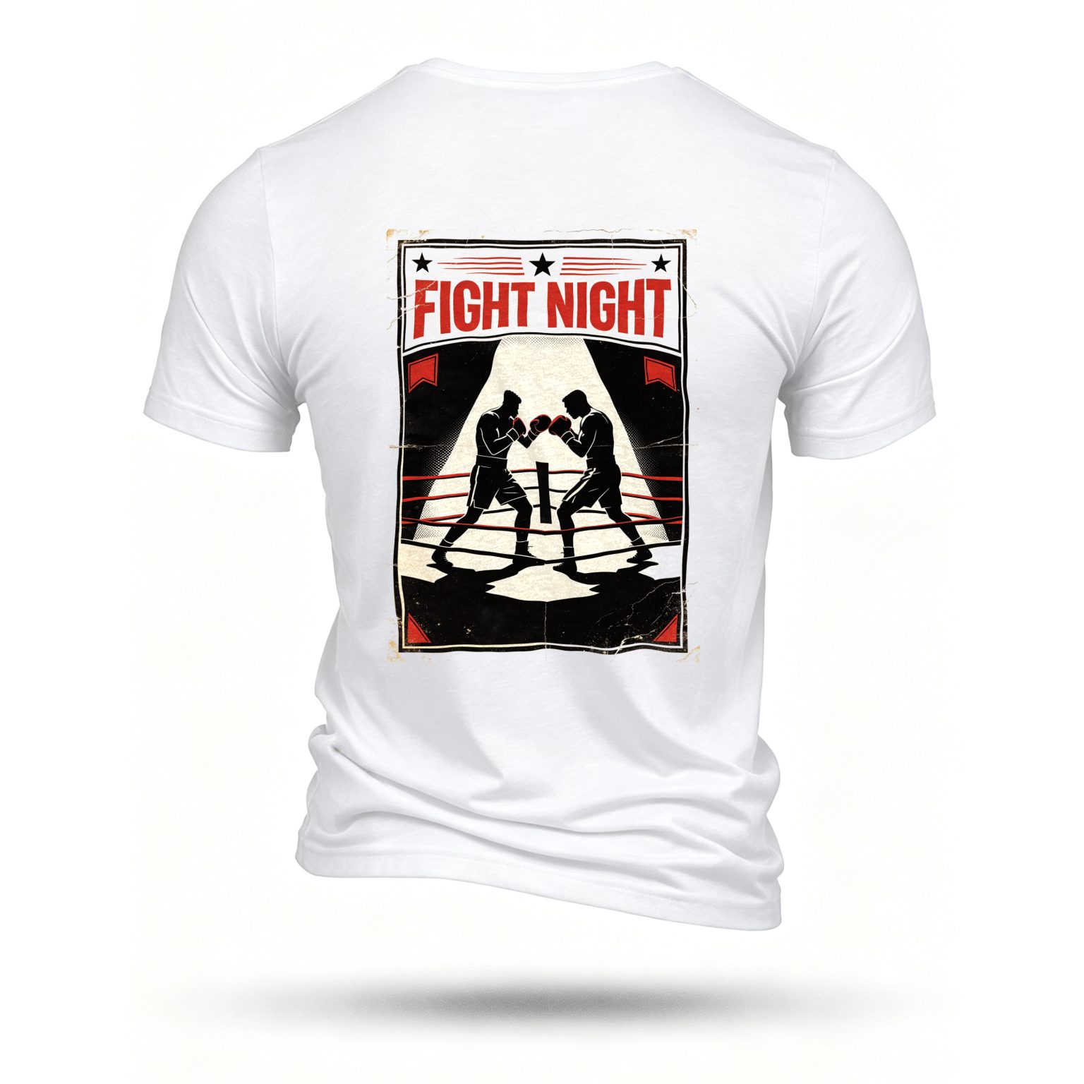 White T-shirt, back print