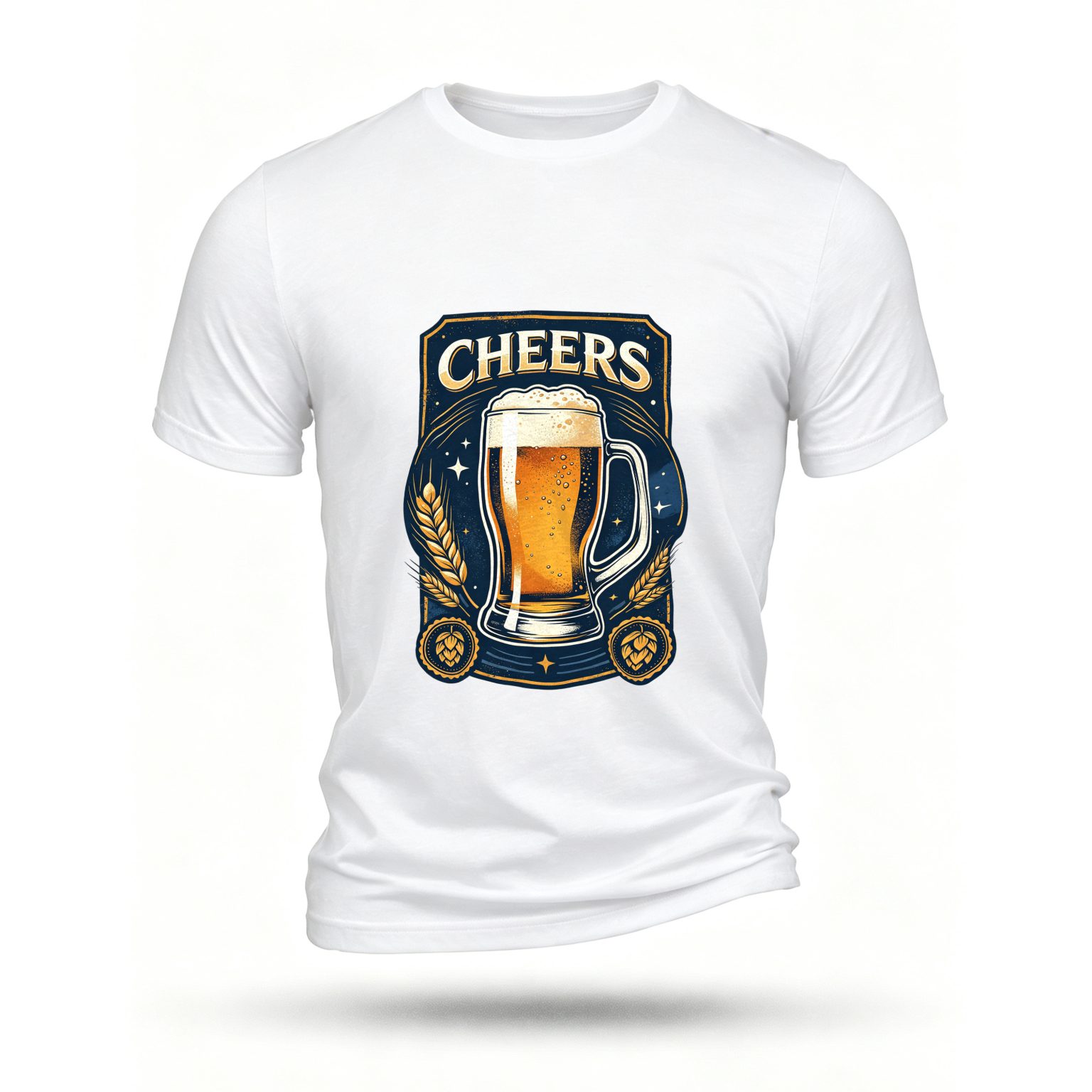 White T-shirt, front print