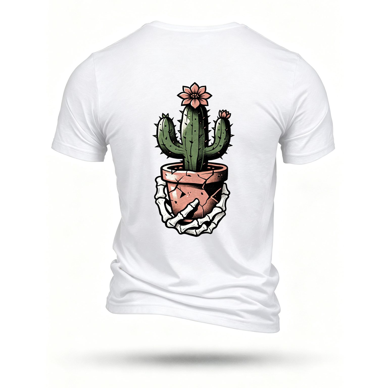 White T-shirt, back print