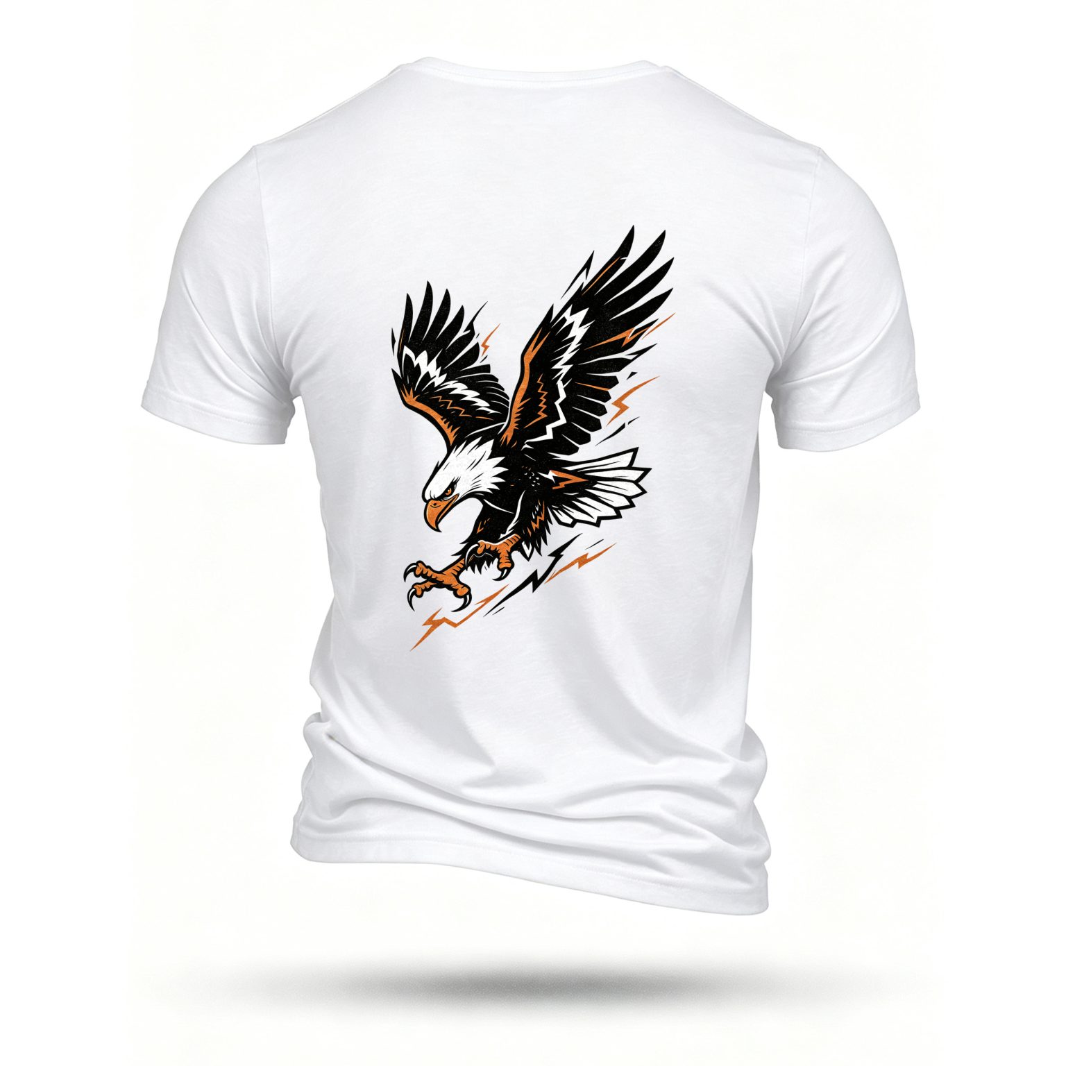White T-shirt, back print