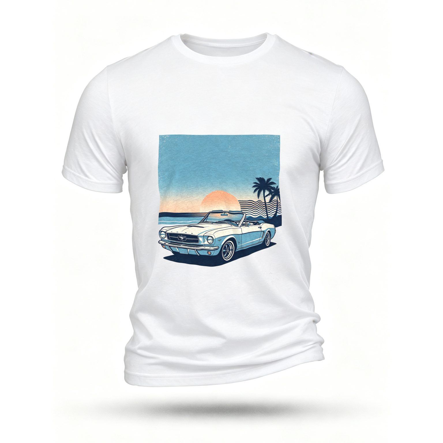 White T-shirt, front print