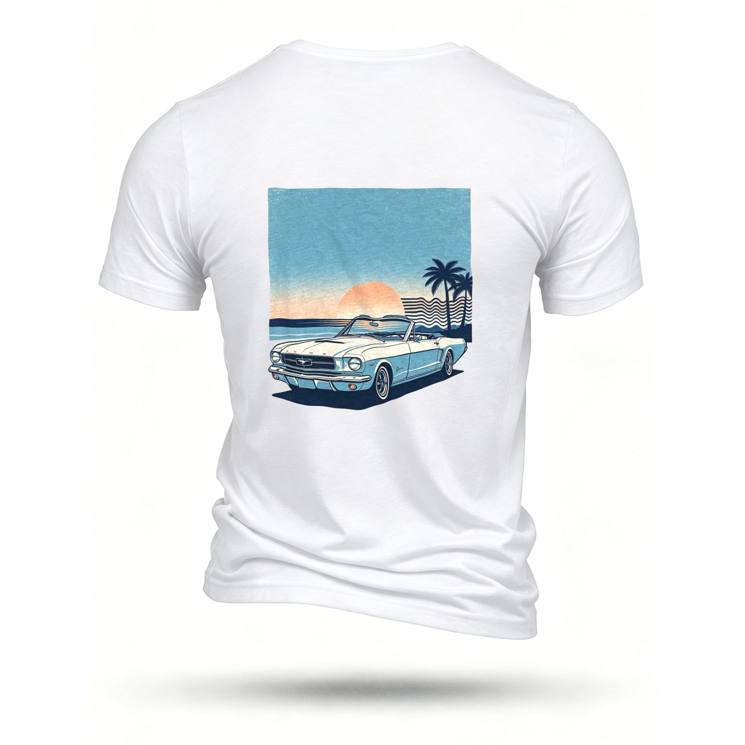White T-shirt, back print