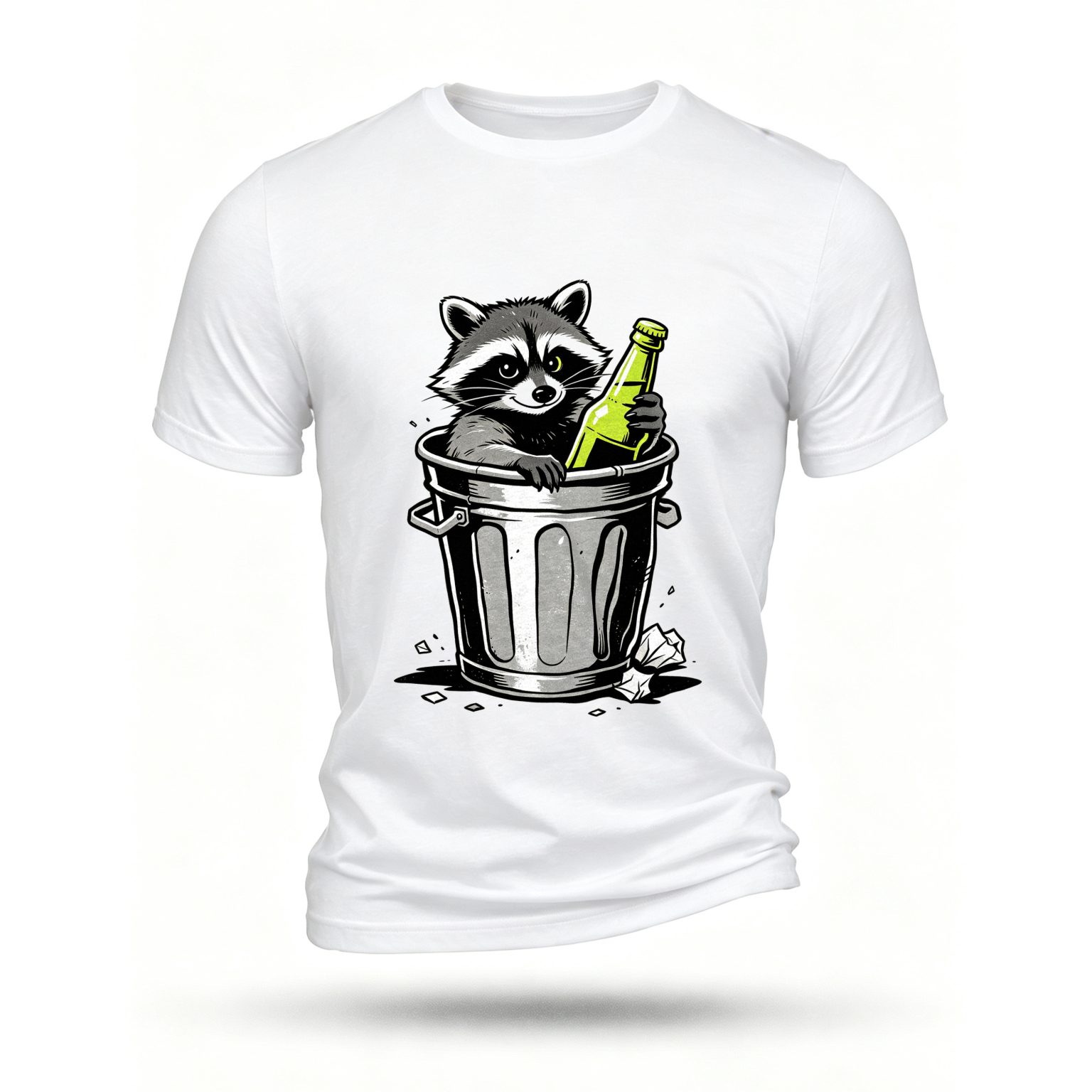 White T-shirt, front print
