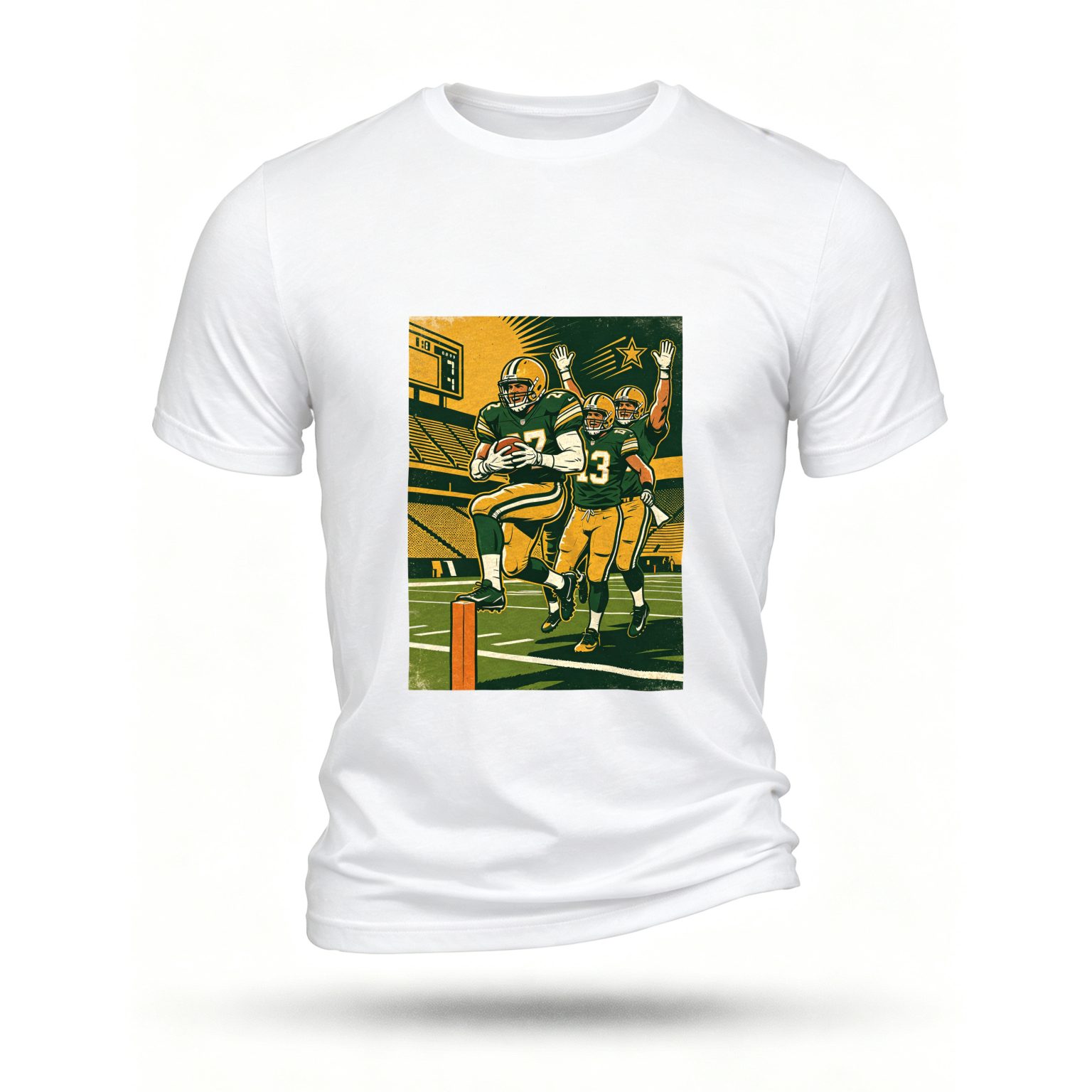 White T-shirt, front print