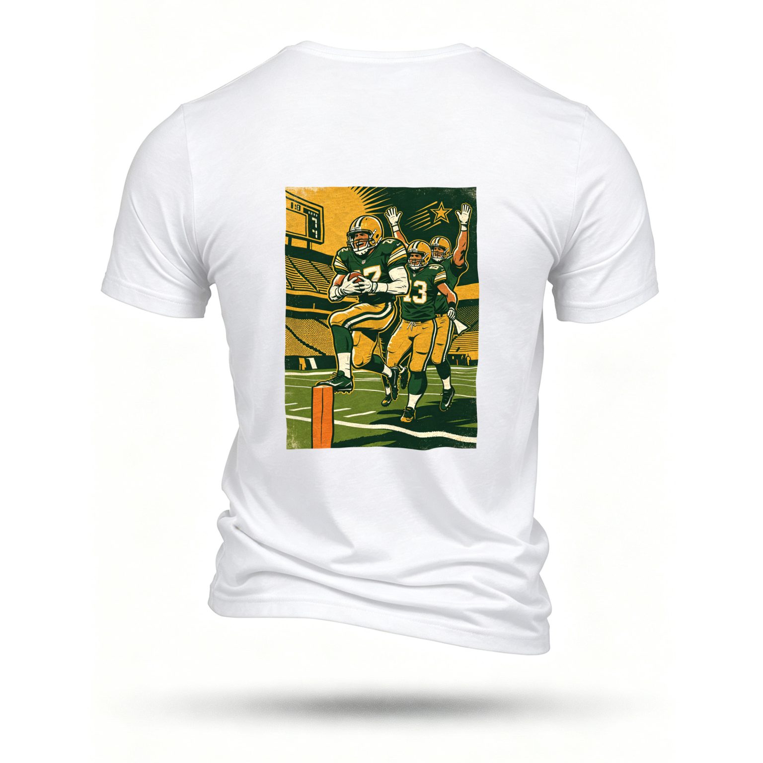 White T-shirt, back print