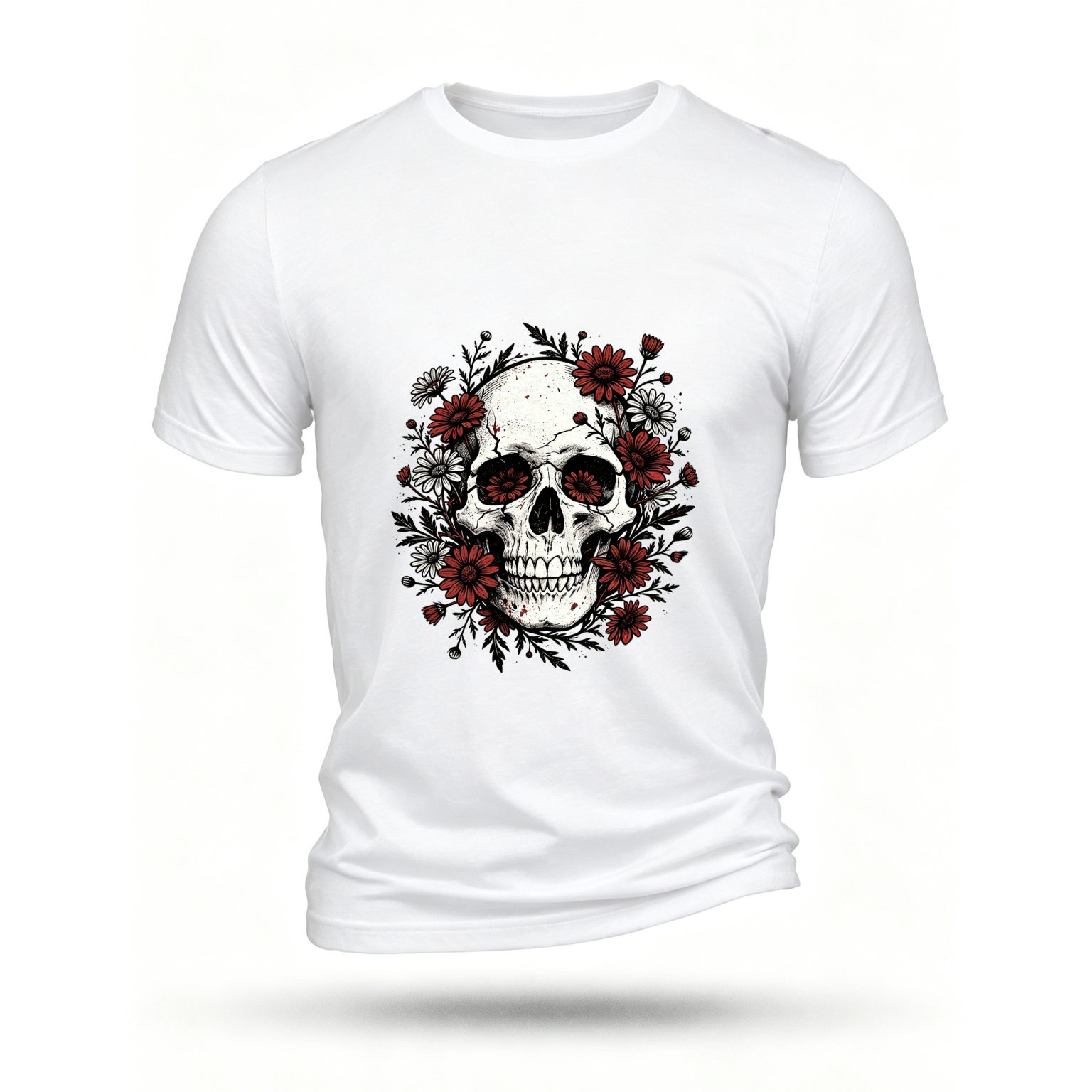White T-shirt, front print