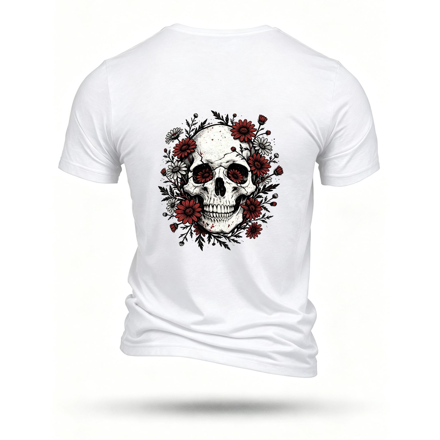 White T-shirt, back print