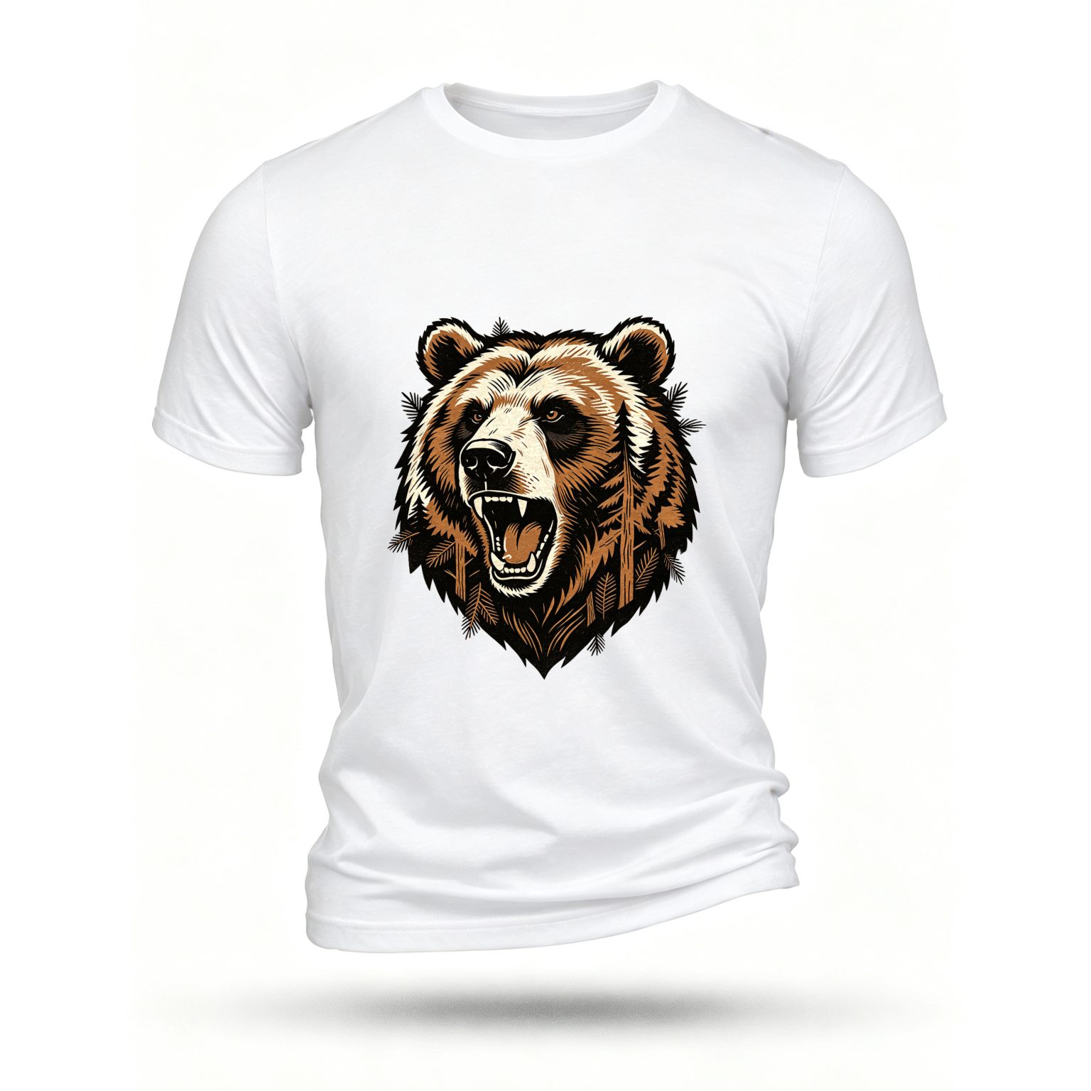 White T-shirt, front print