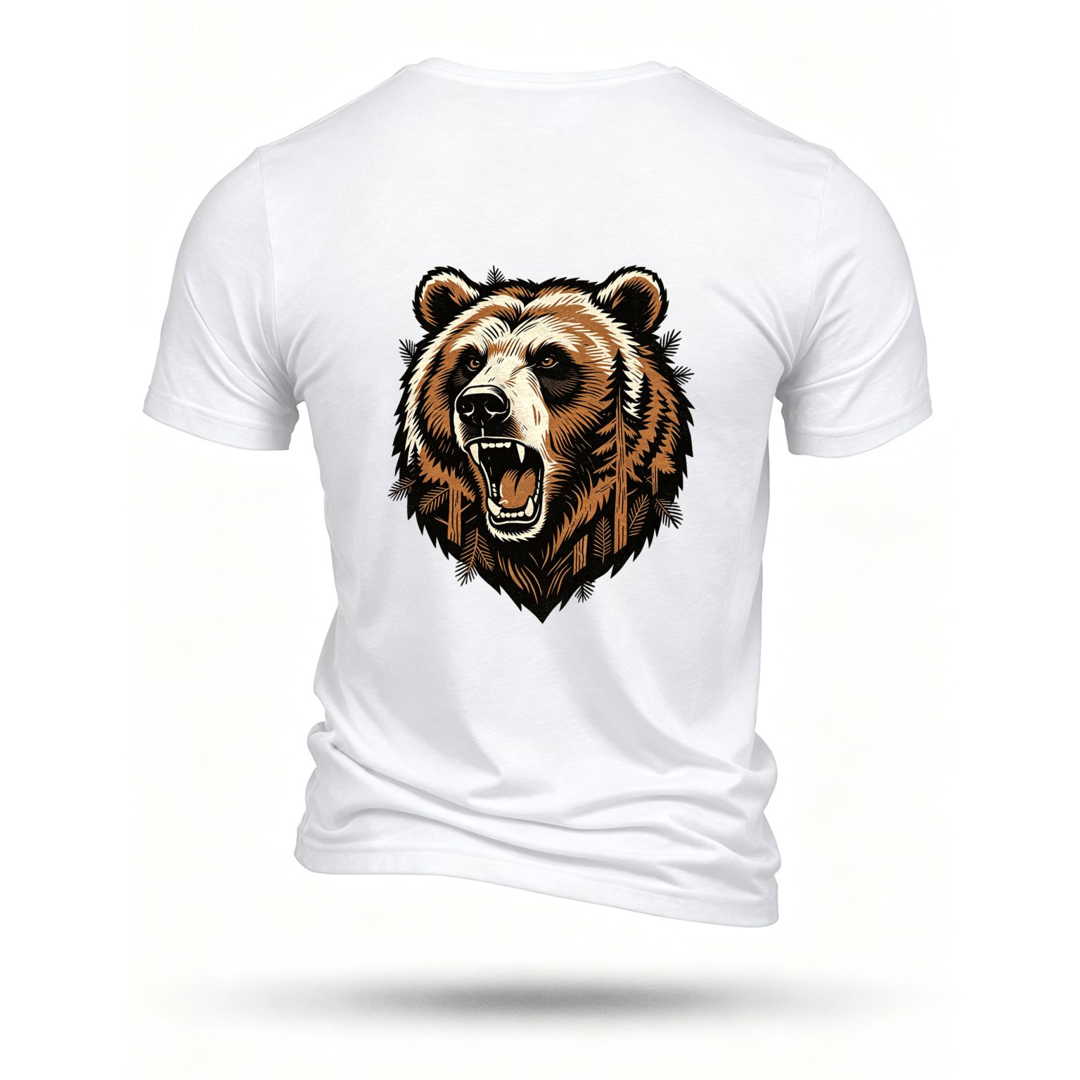 White T-shirt, back print