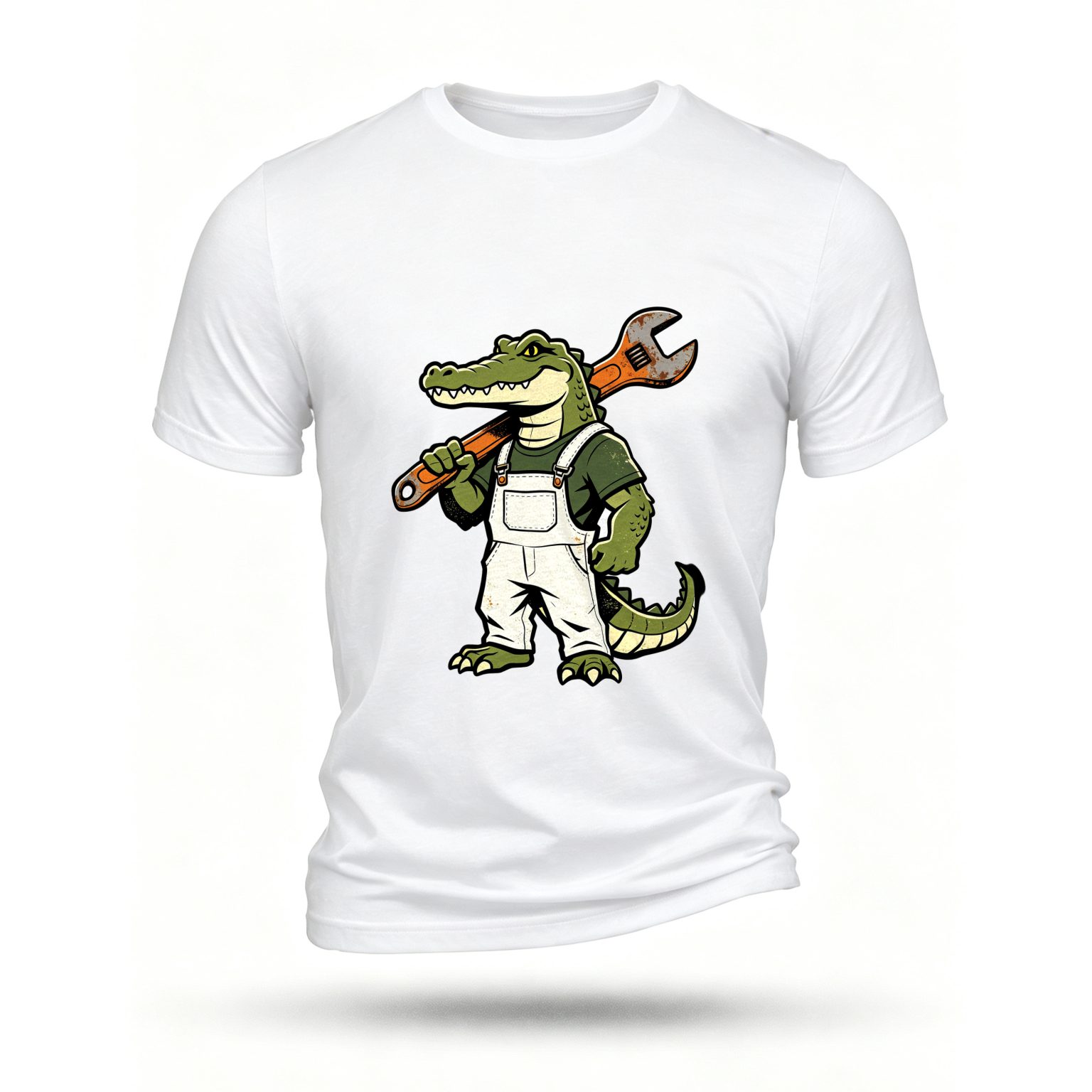 White T-shirt, front print