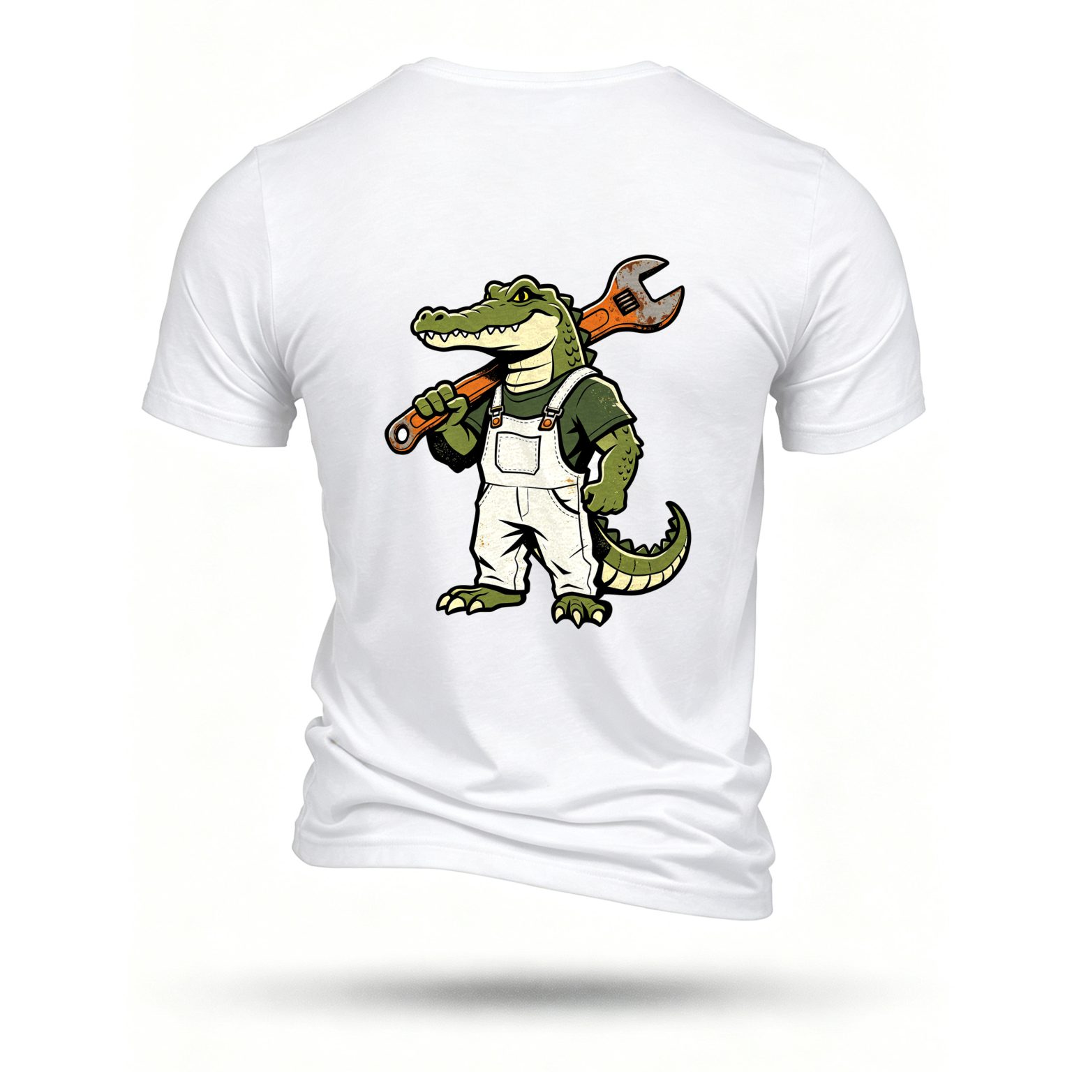 White T-shirt, back print