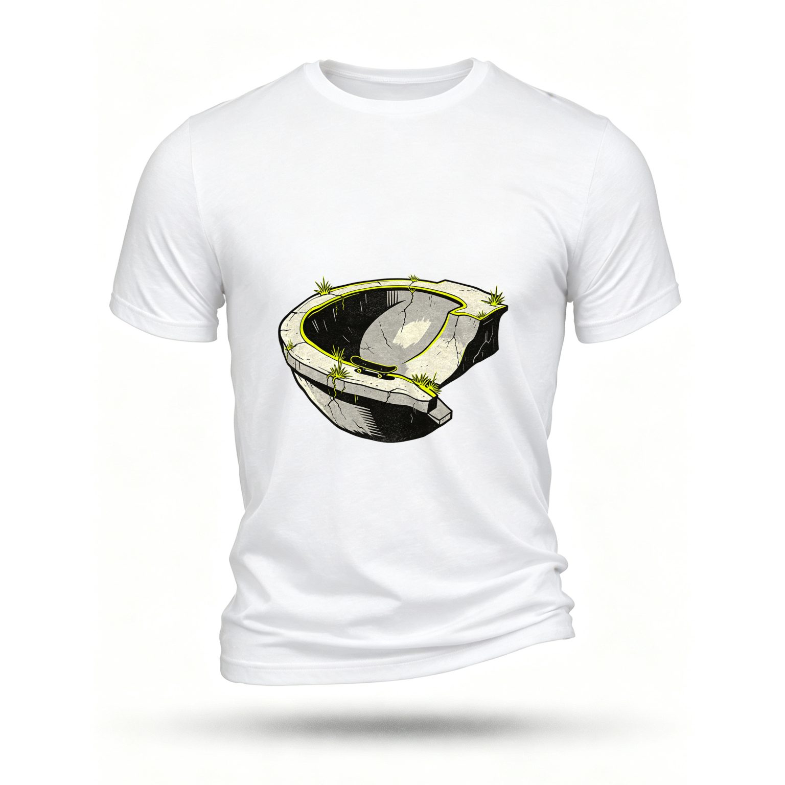 White T-shirt, front print
