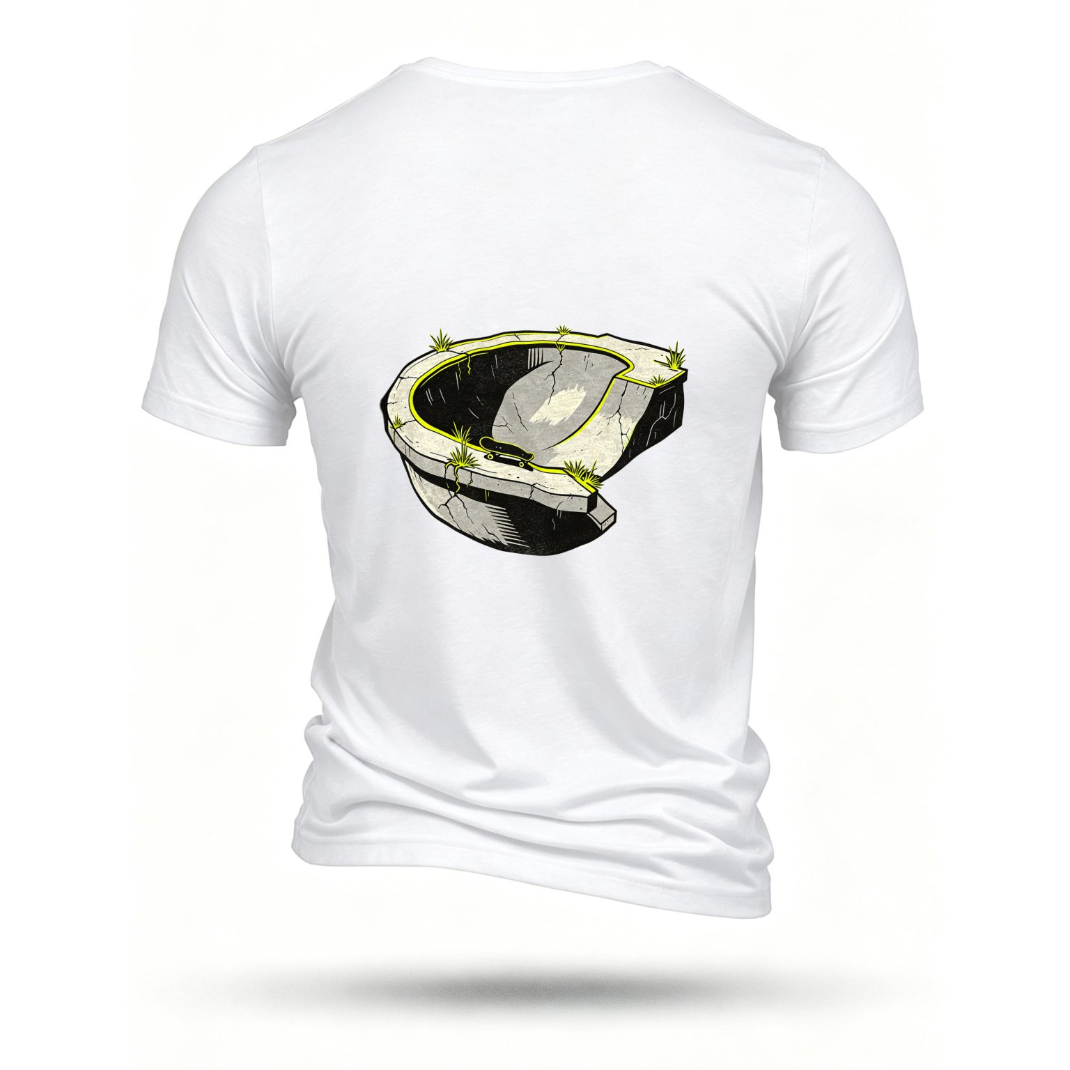White T-shirt, back print