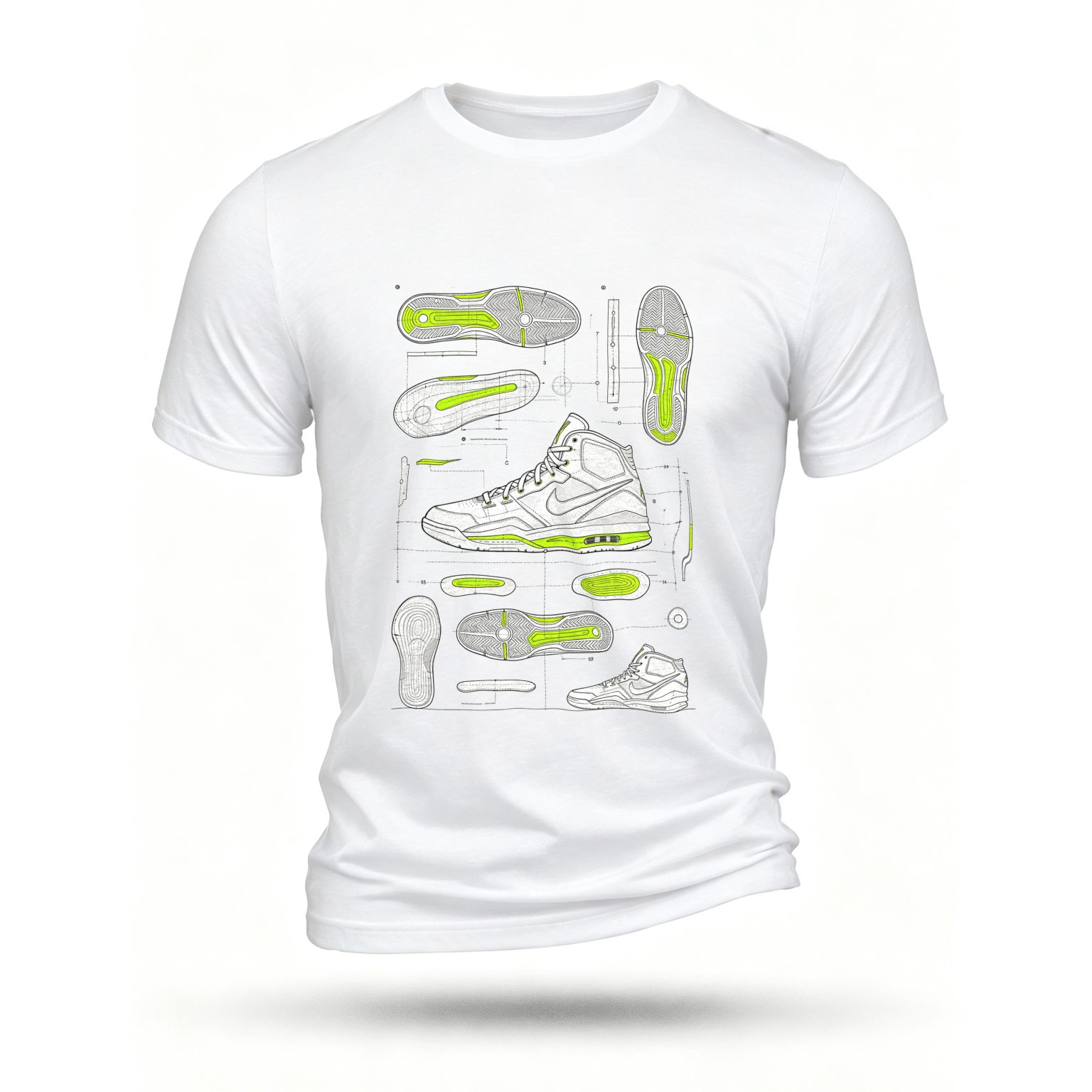 White T-shirt, front print