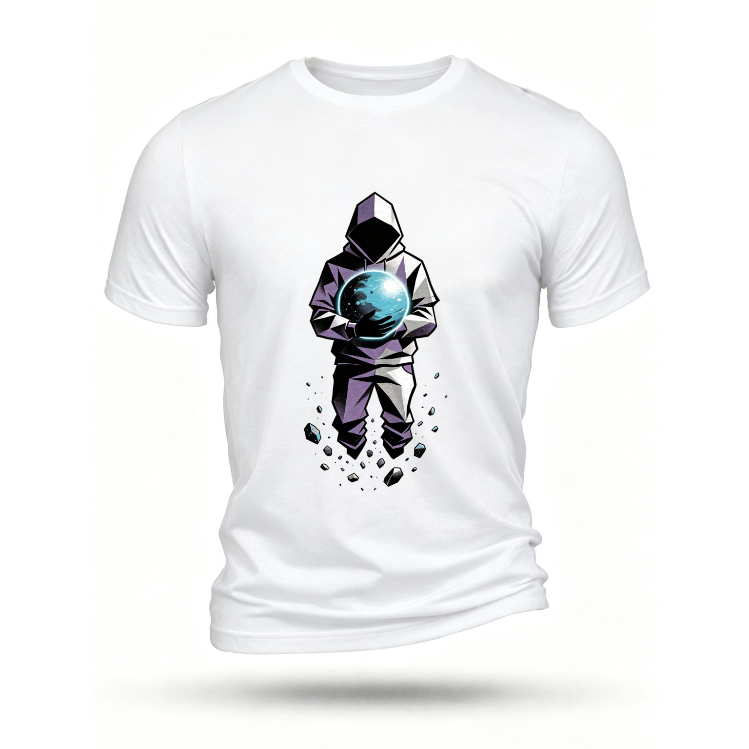 White T-shirt, front print