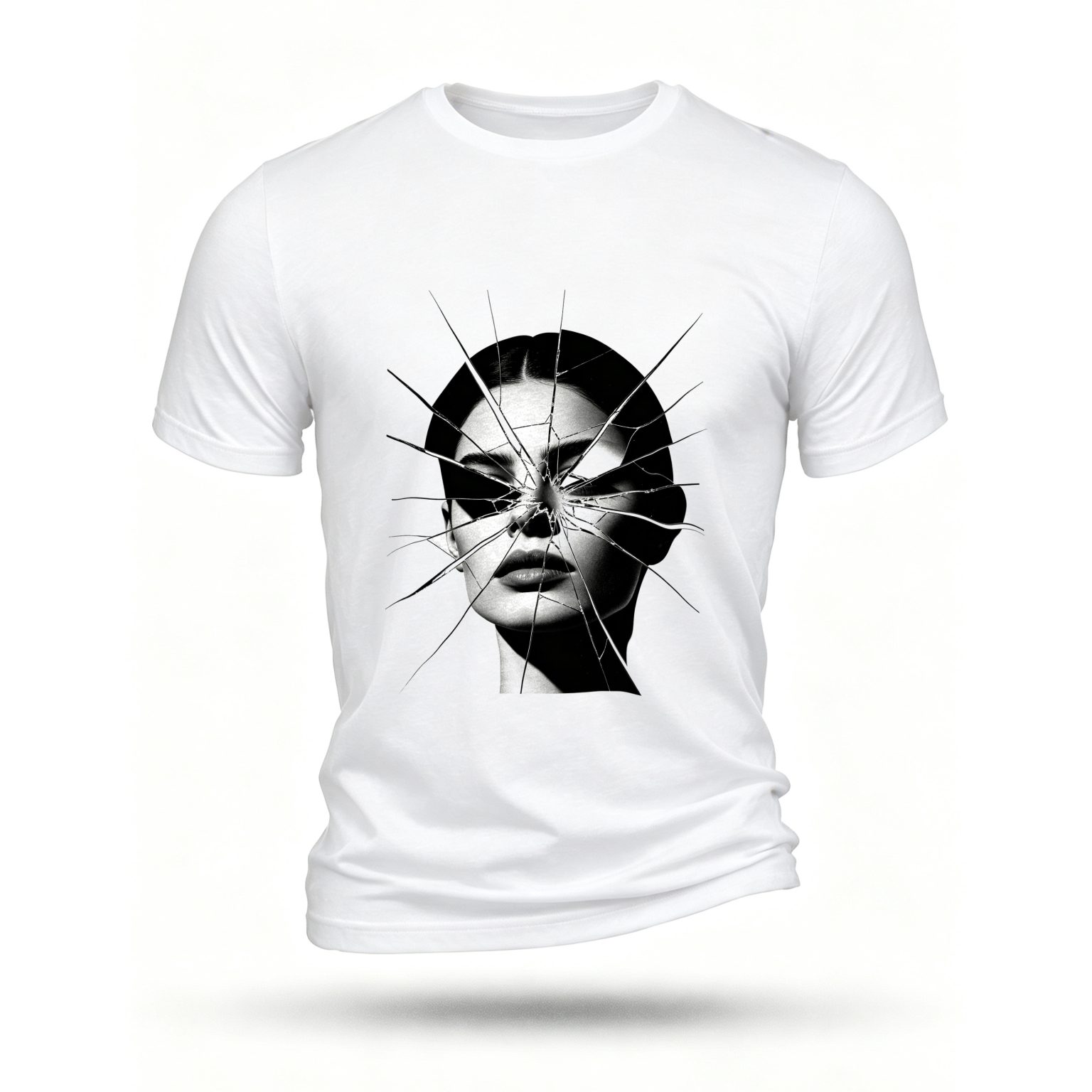White T-shirt, front print