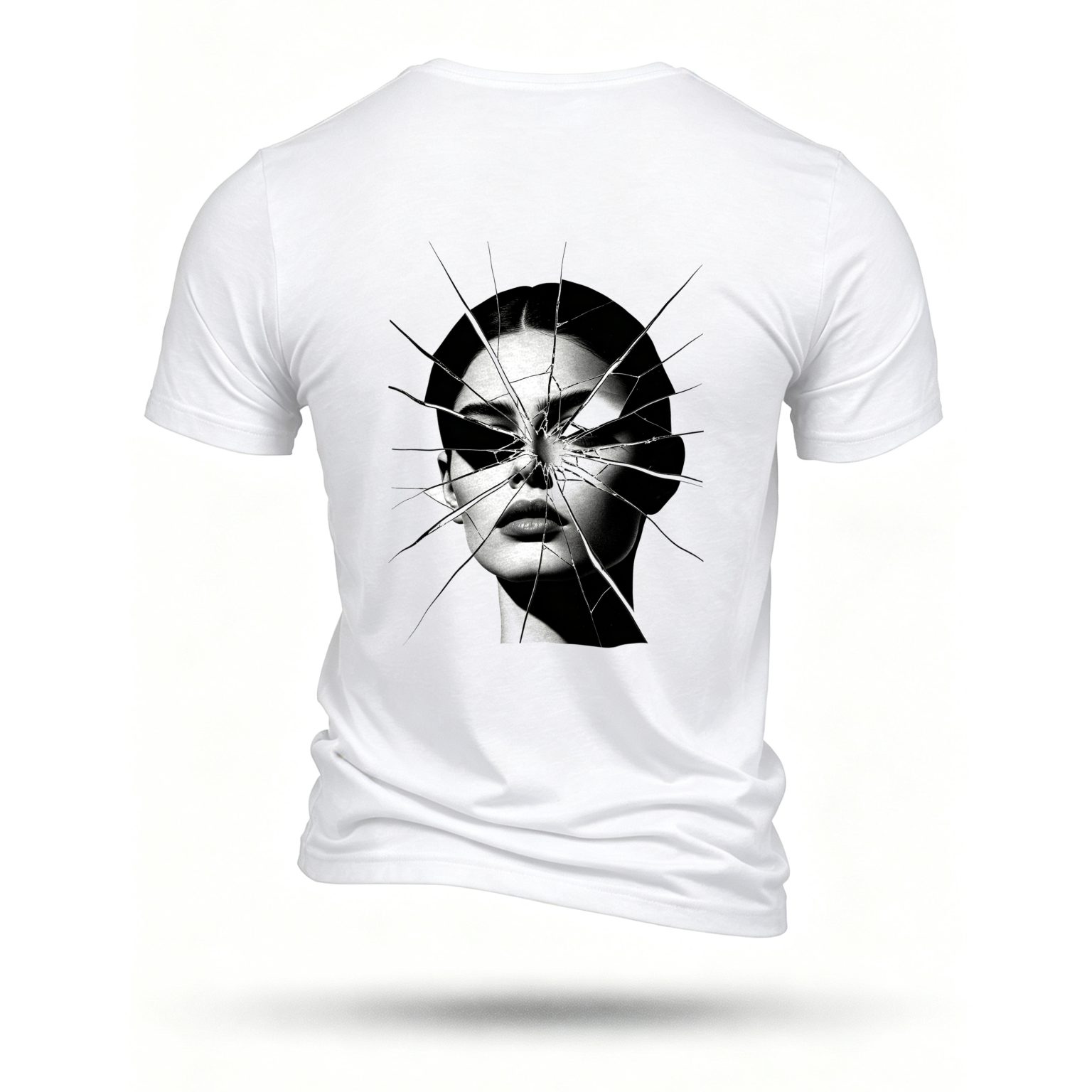White T-shirt, back print