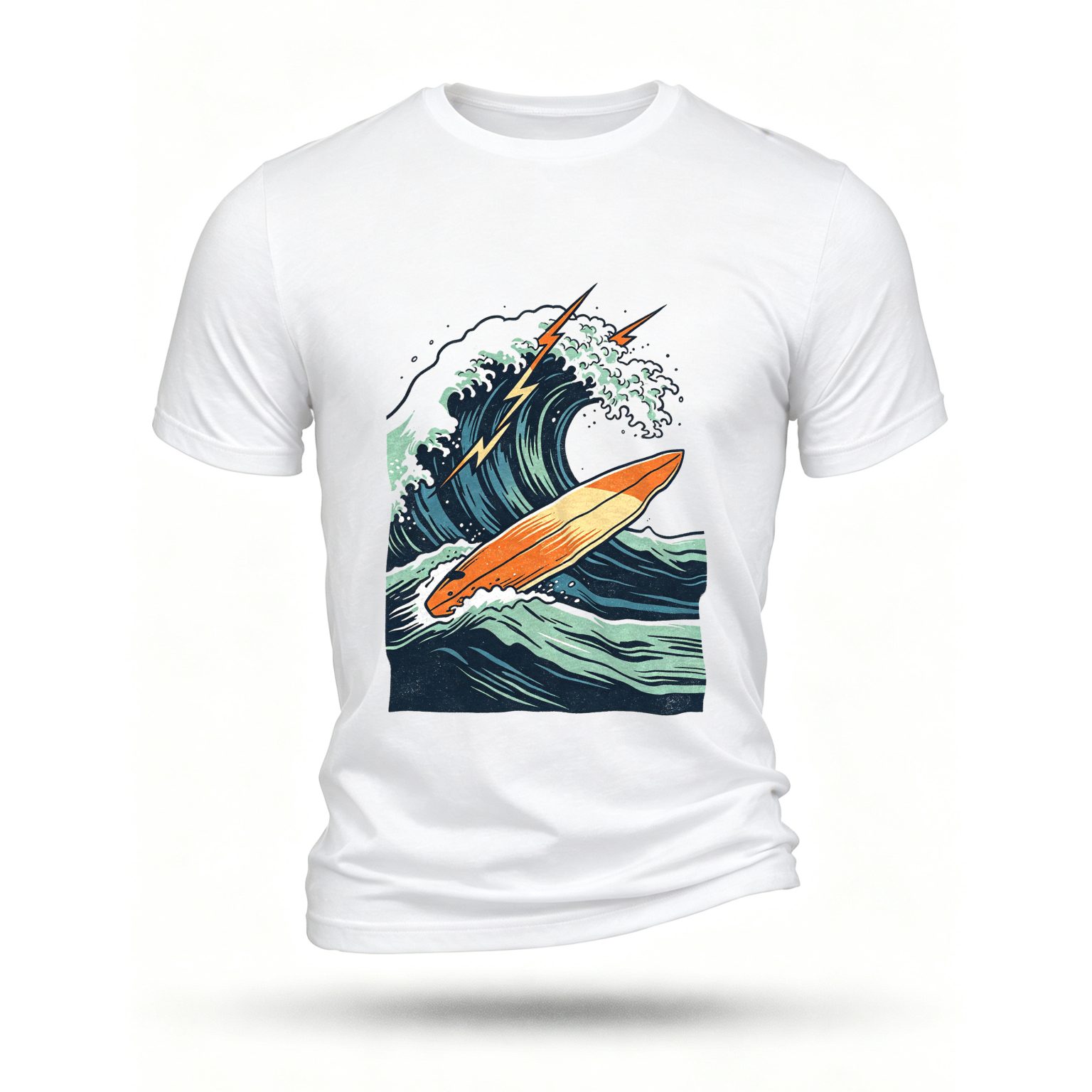 White T-shirt, front print