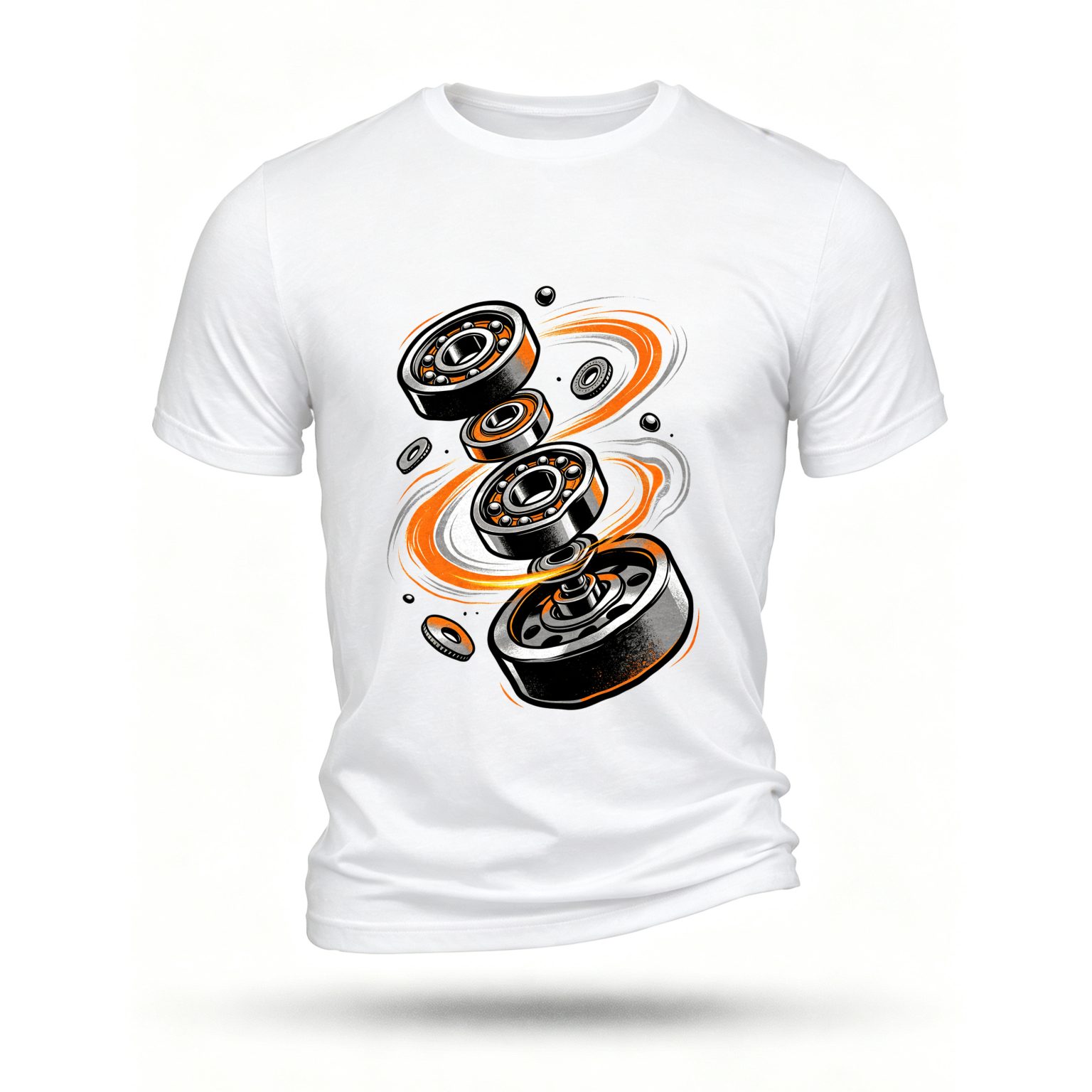 White T-shirt, front print