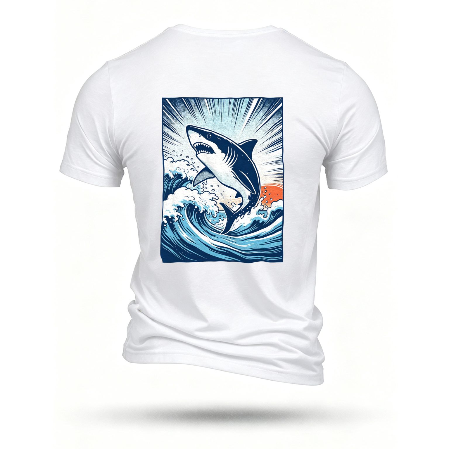 White T-shirt, back print