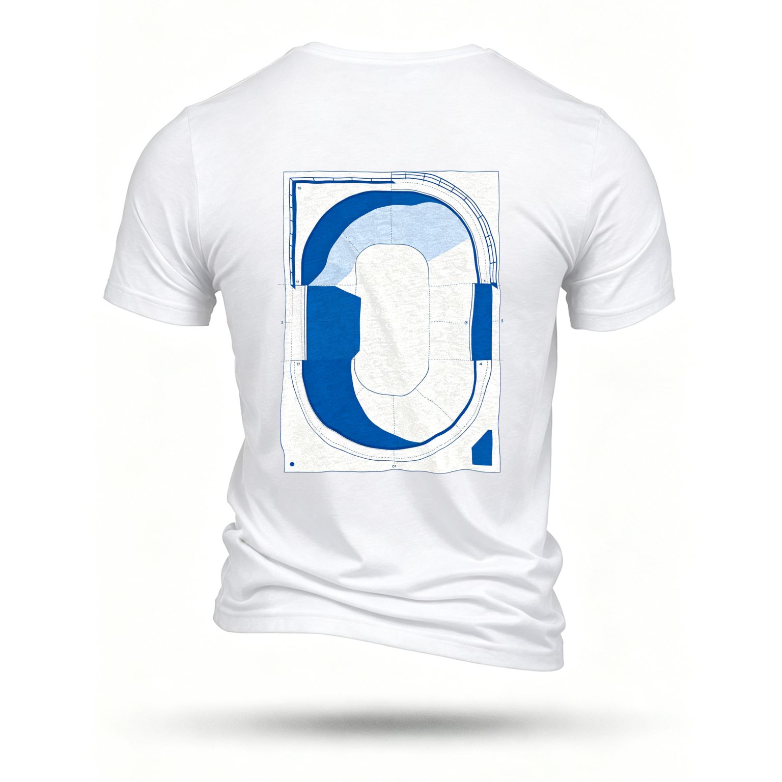 White T-shirt, back print