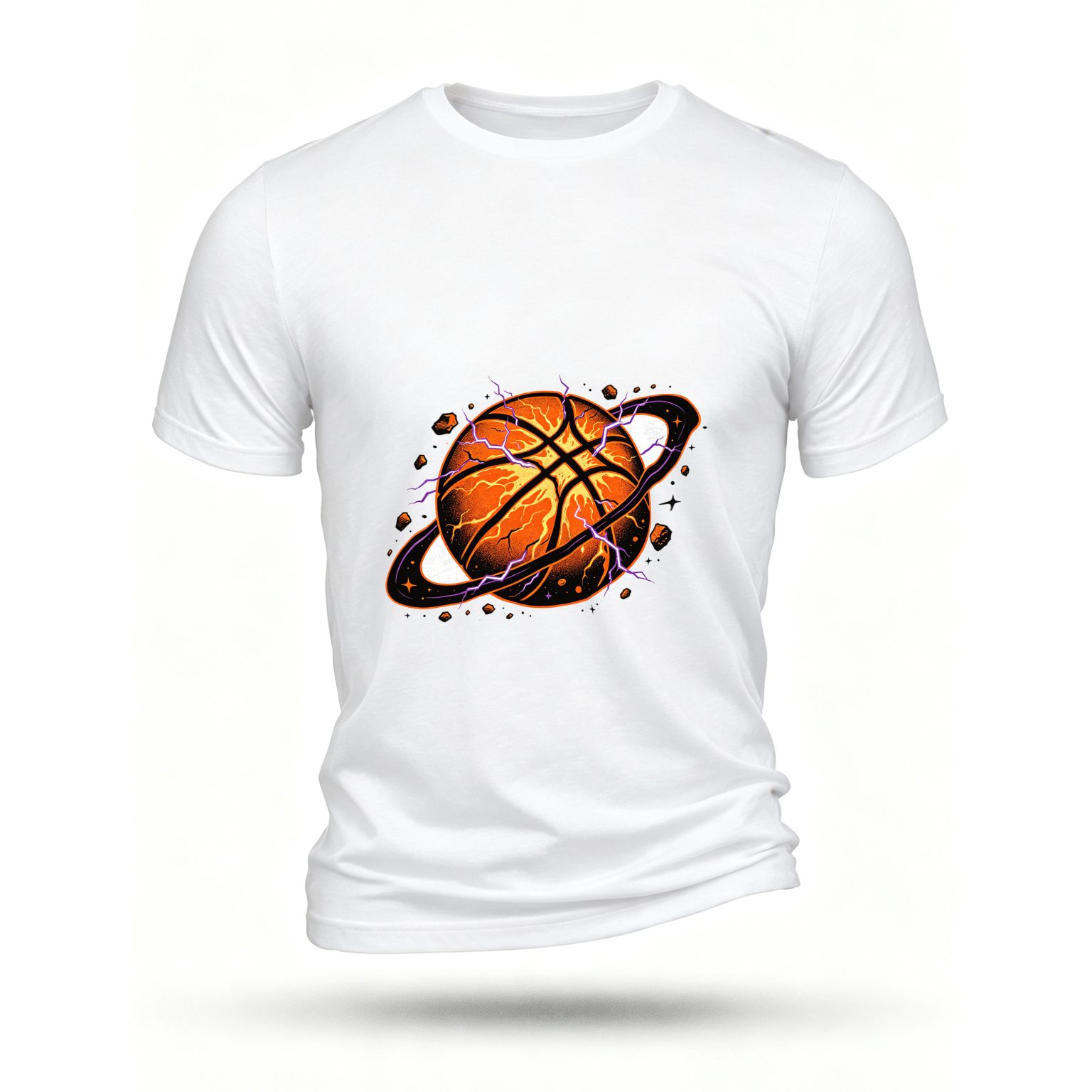 White T-shirt, front print