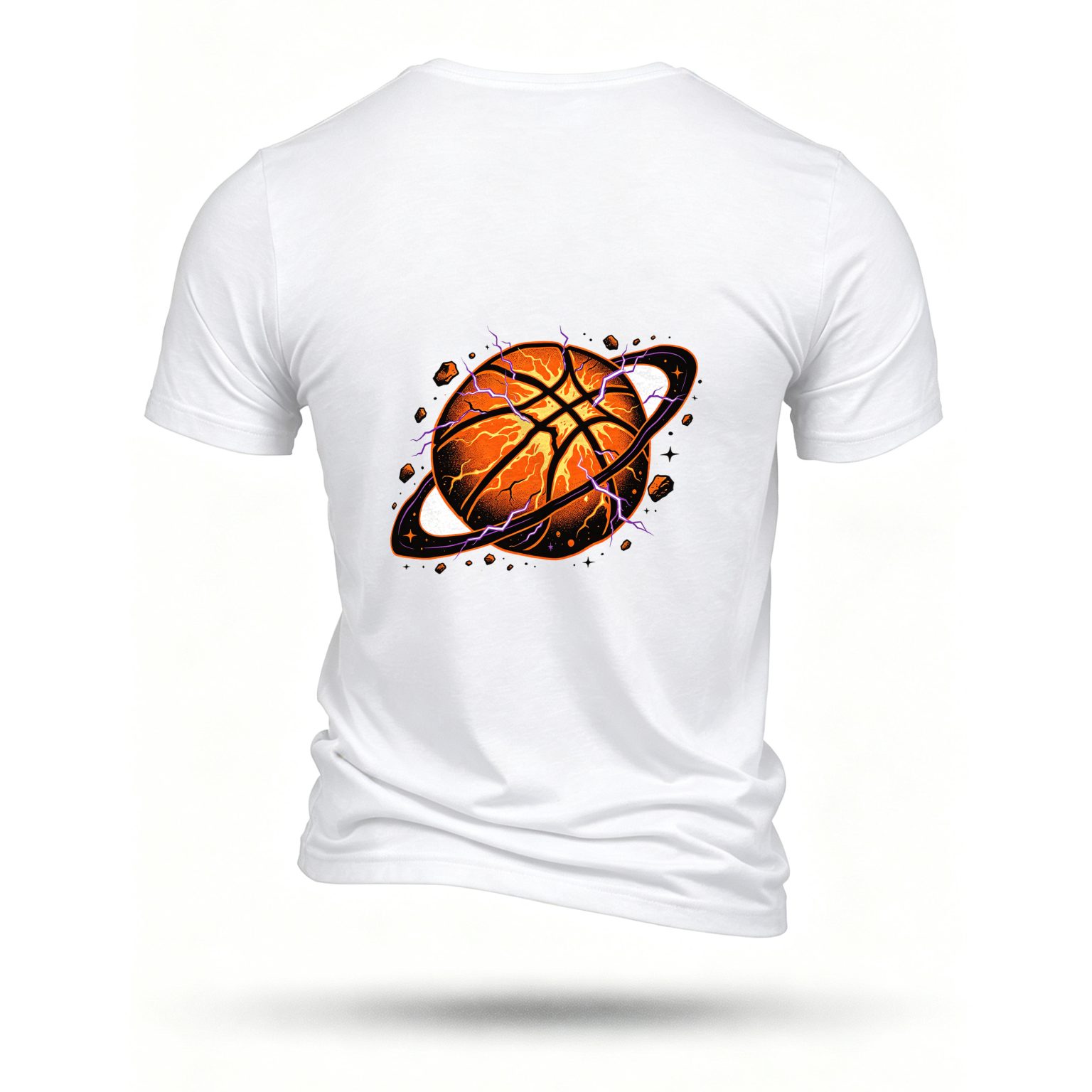 White T-shirt, back print