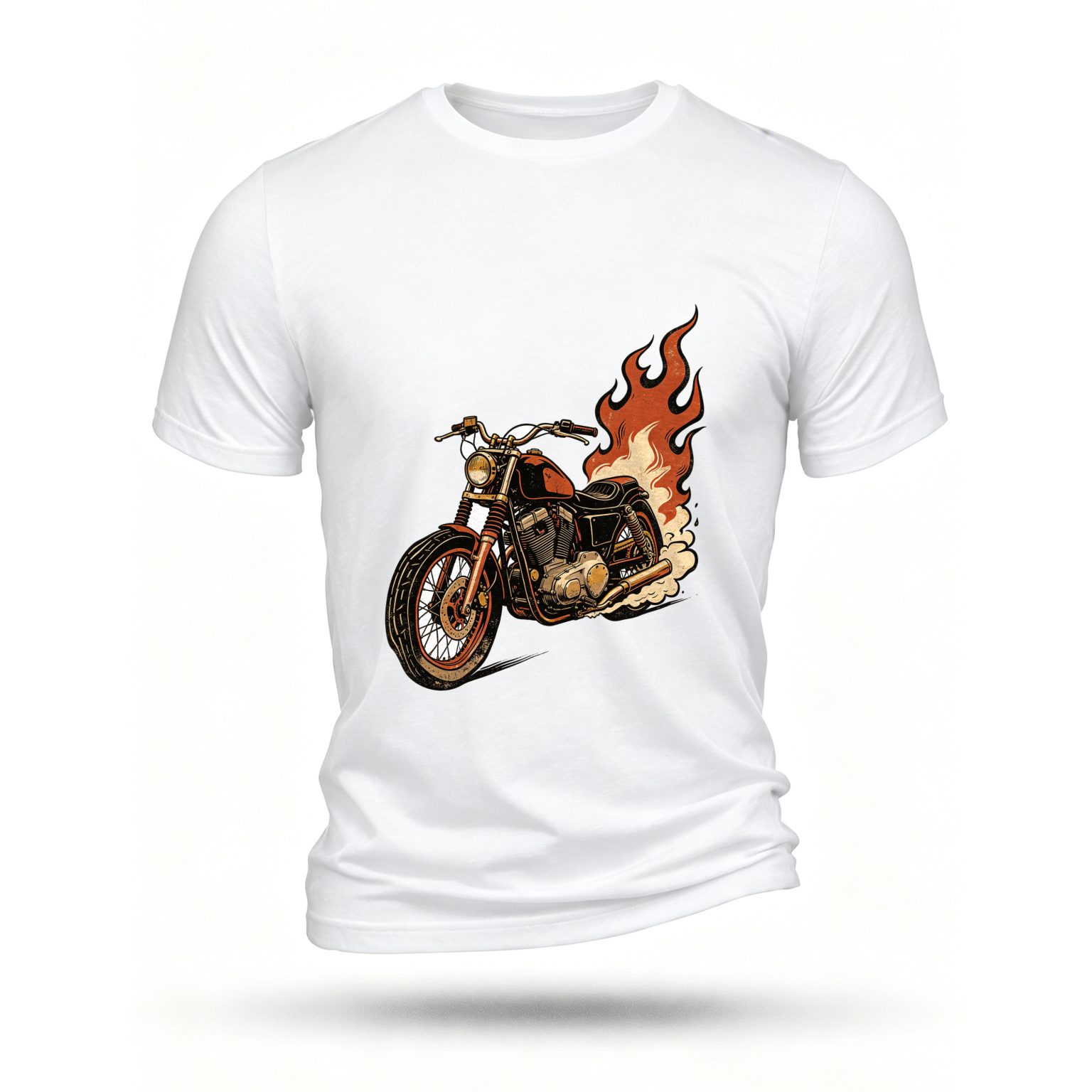 White T-shirt, front print