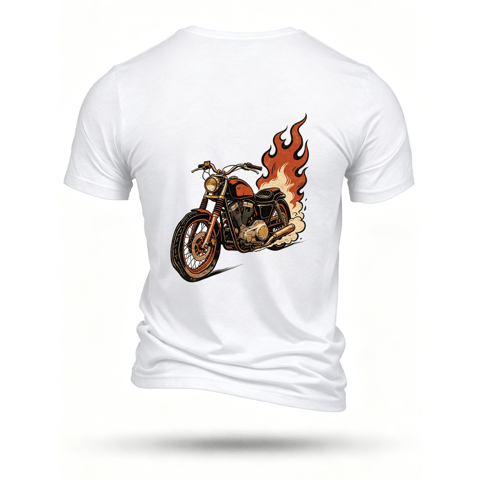 White T-shirt, back print