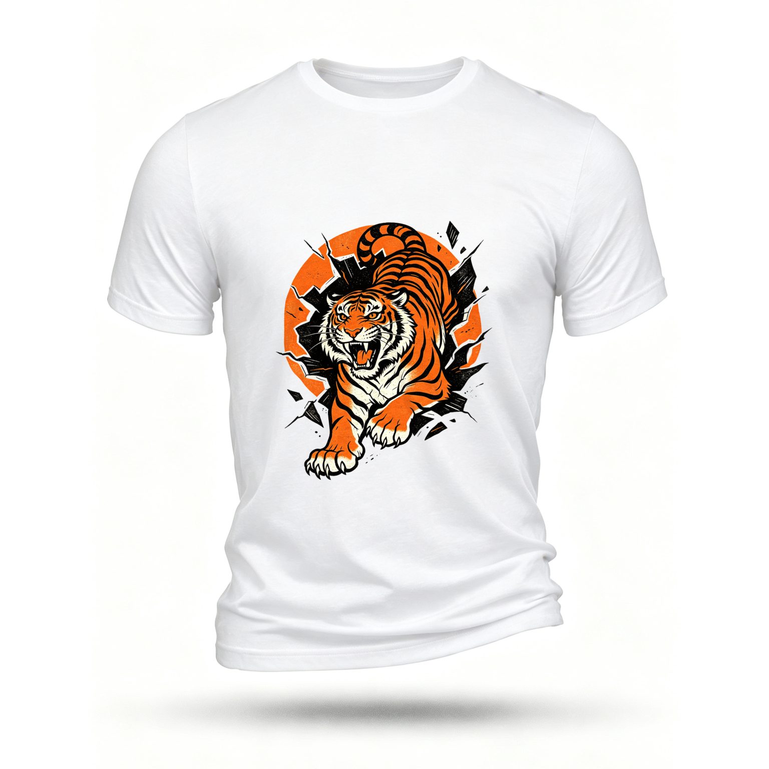 White T-shirt, front print
