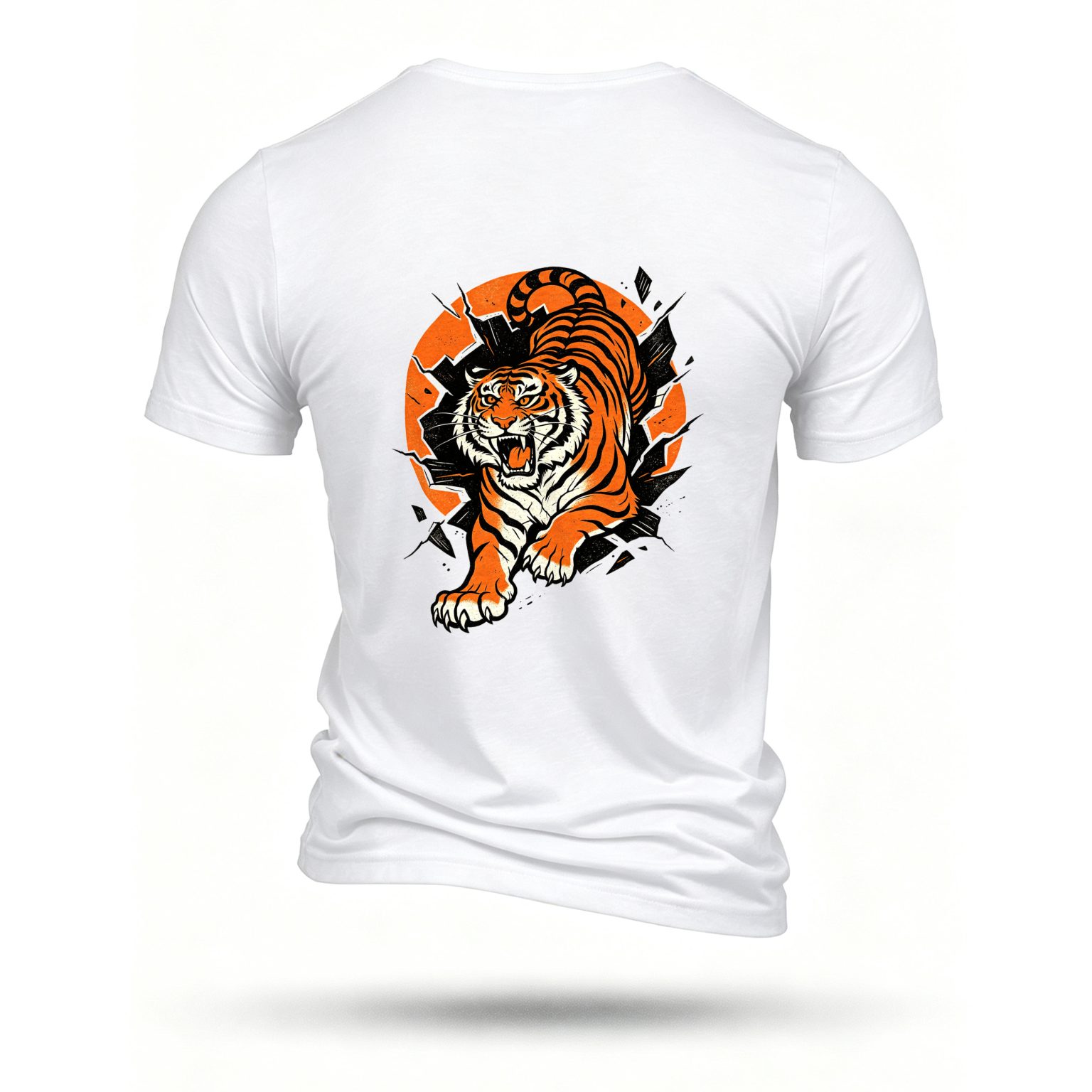 White T-shirt, back print