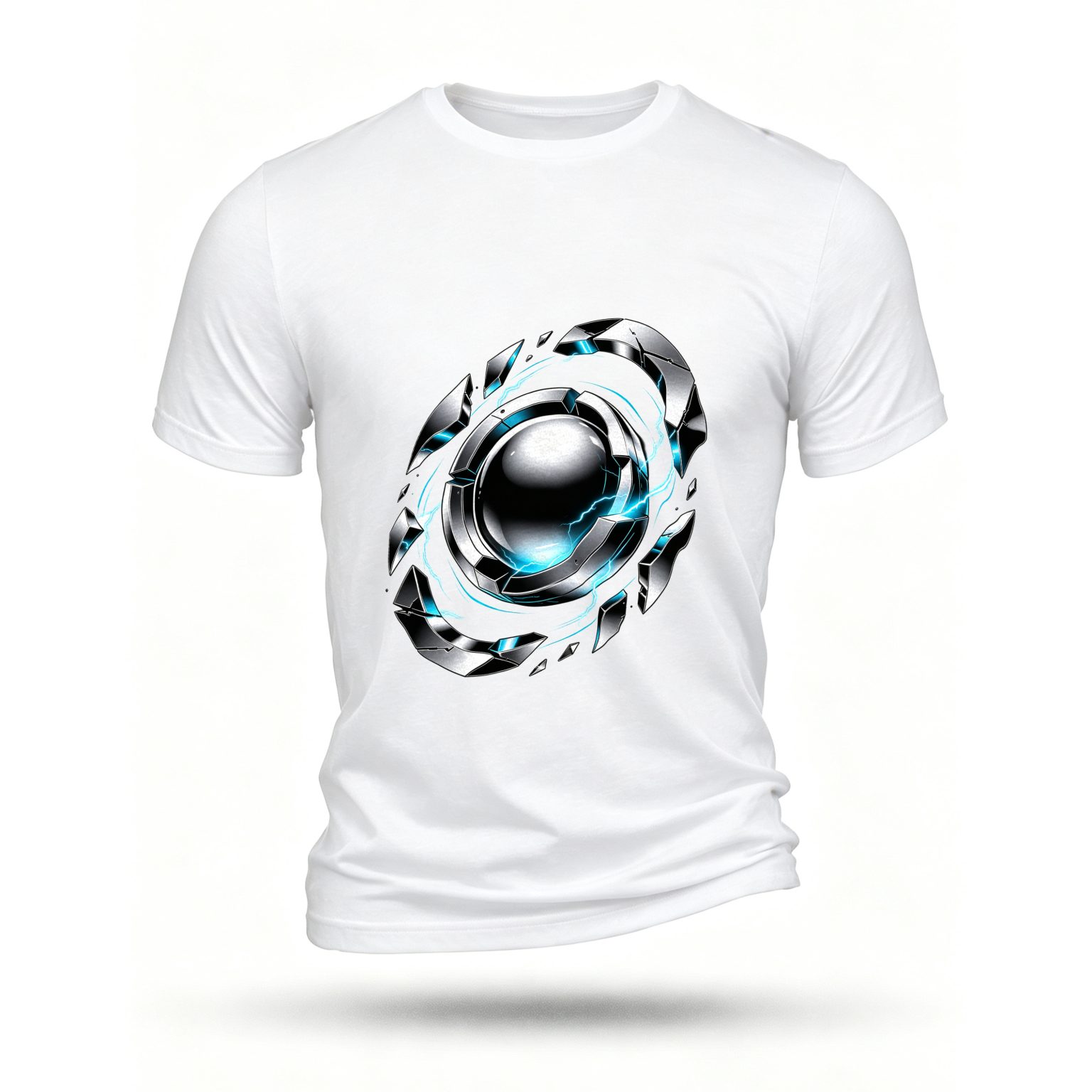 White T-shirt, front print
