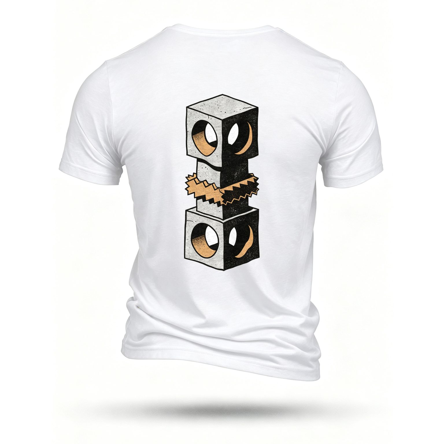 White T-shirt, back print