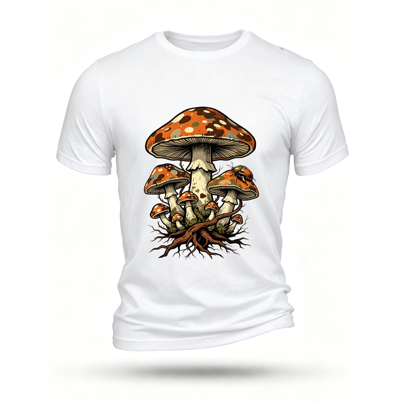 White T-shirt, front print
