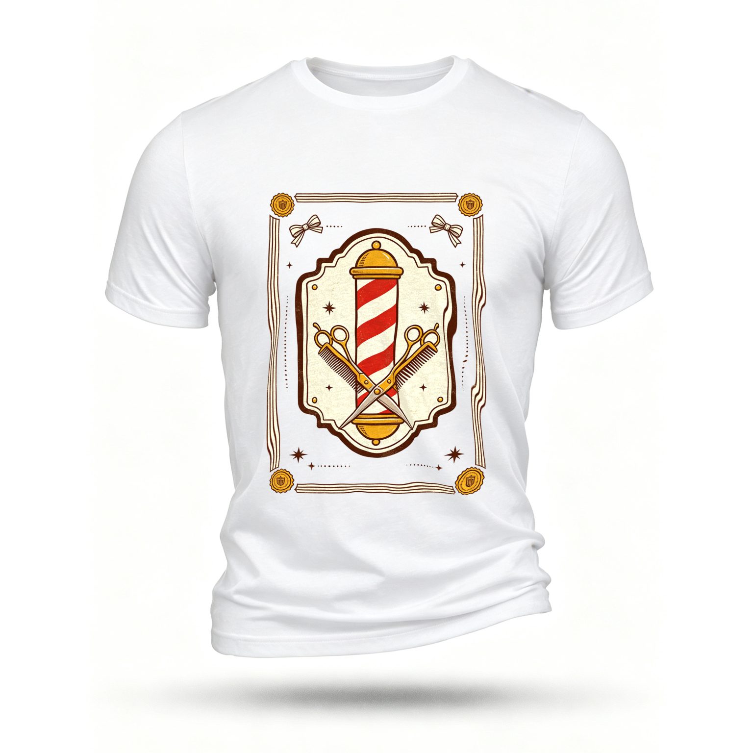 White T-shirt, front print