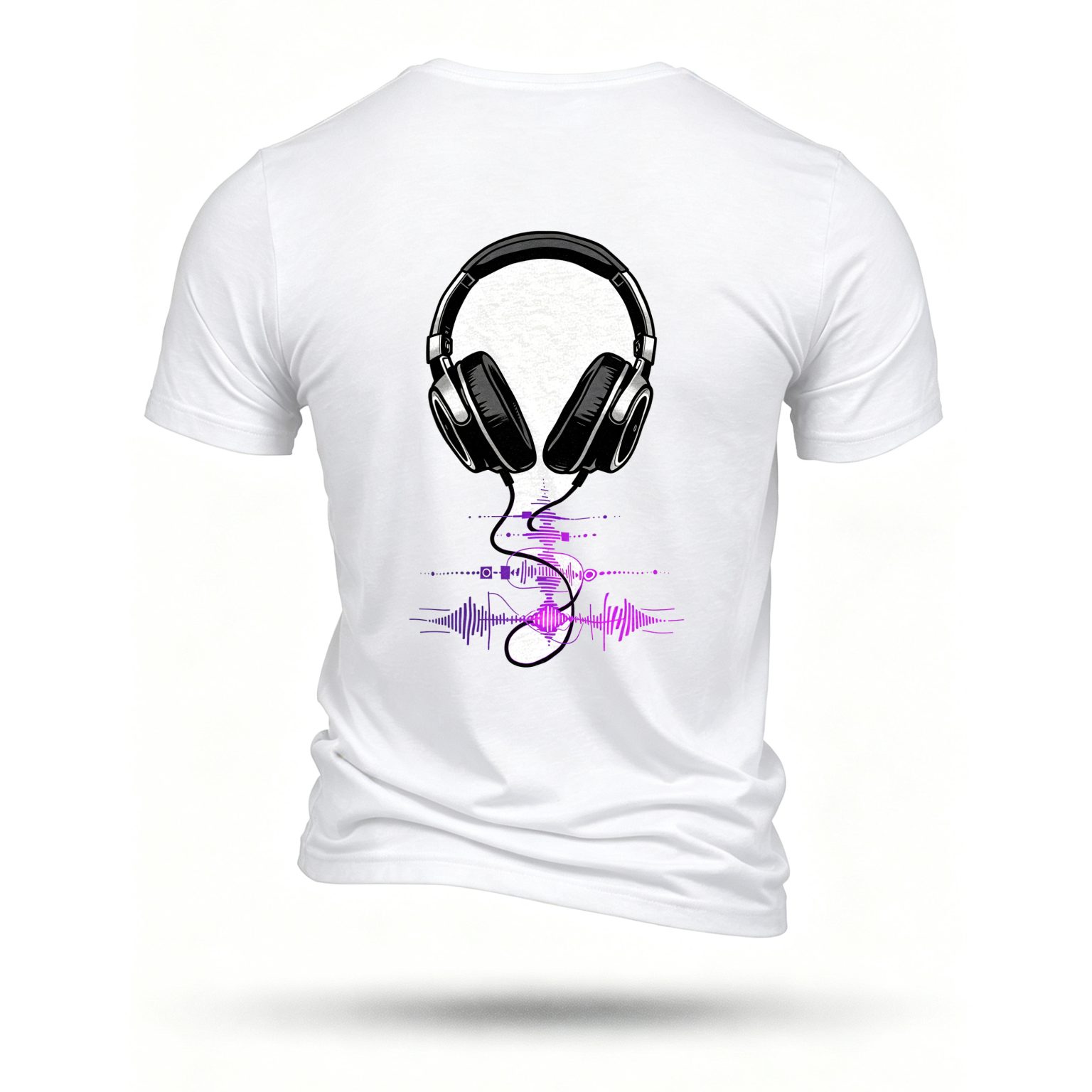 White T-shirt, back print