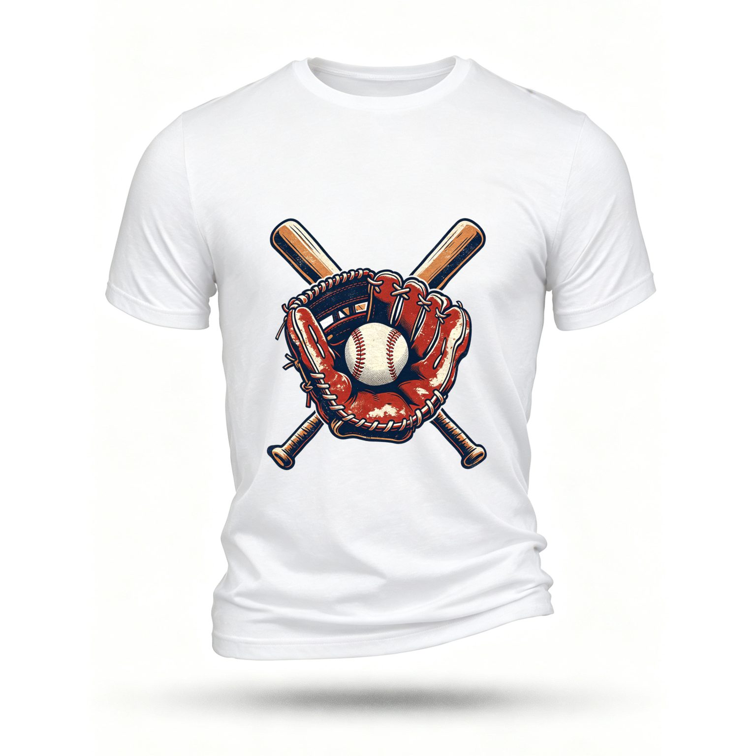 White T-shirt, front print