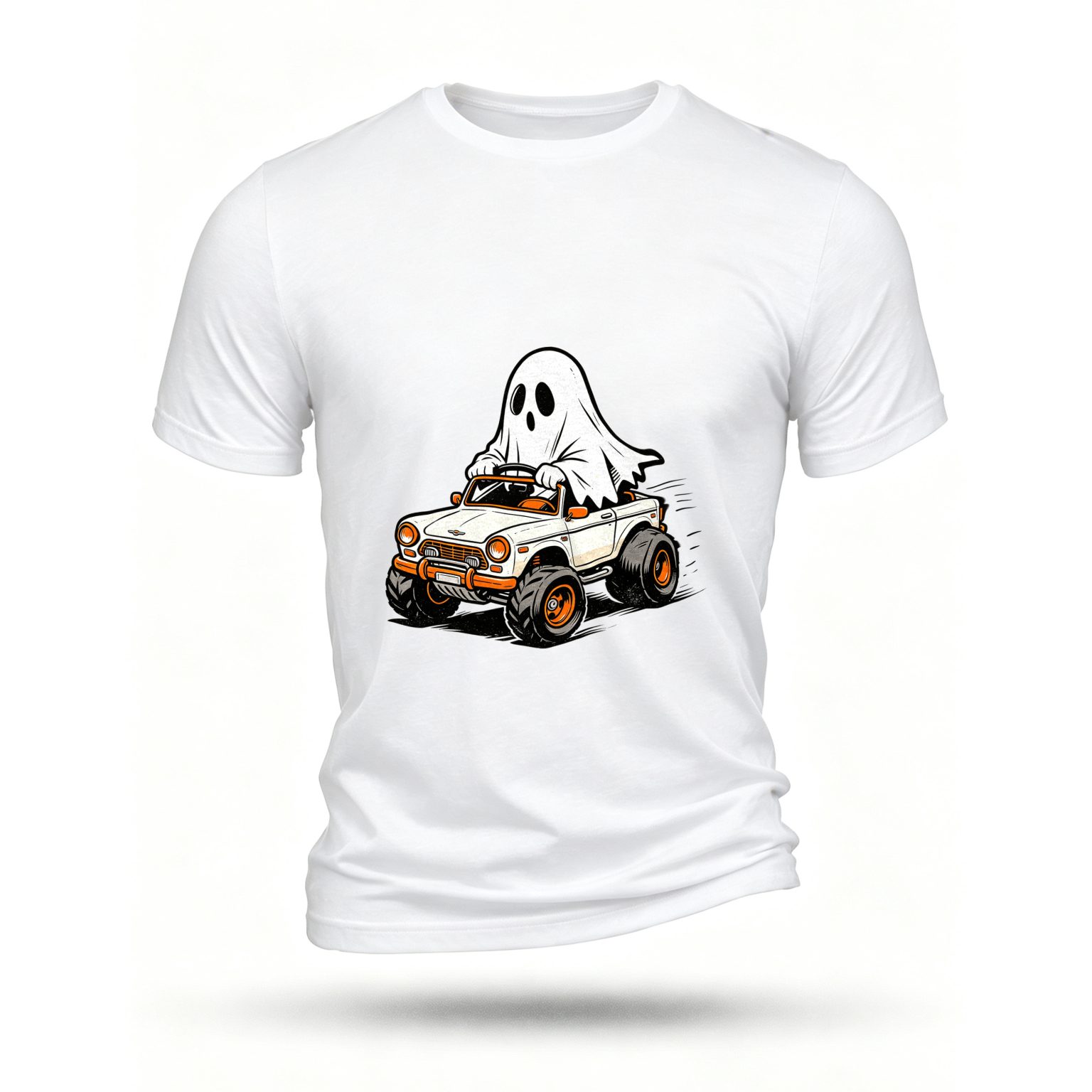 White T-shirt, front print