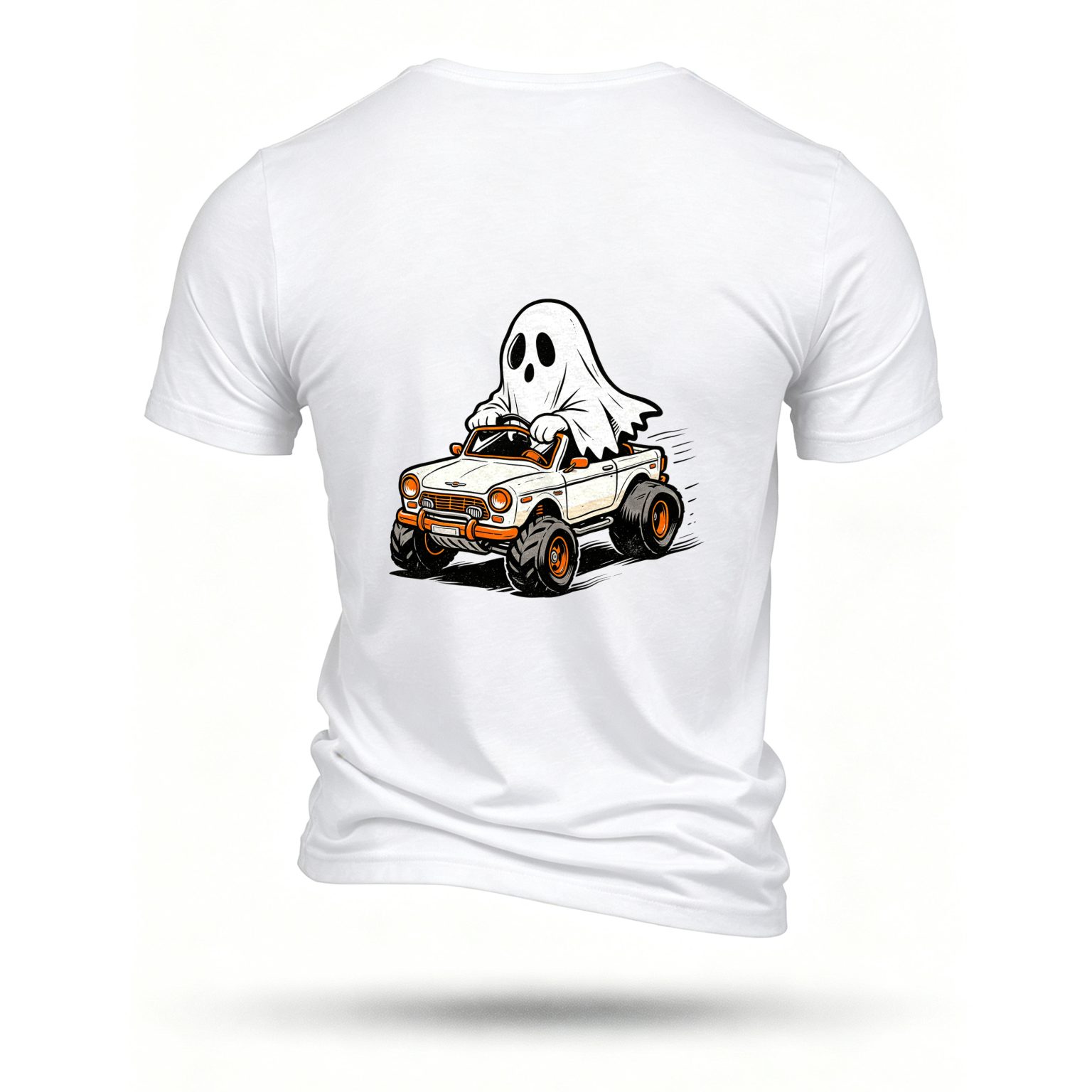 White T-shirt, back print