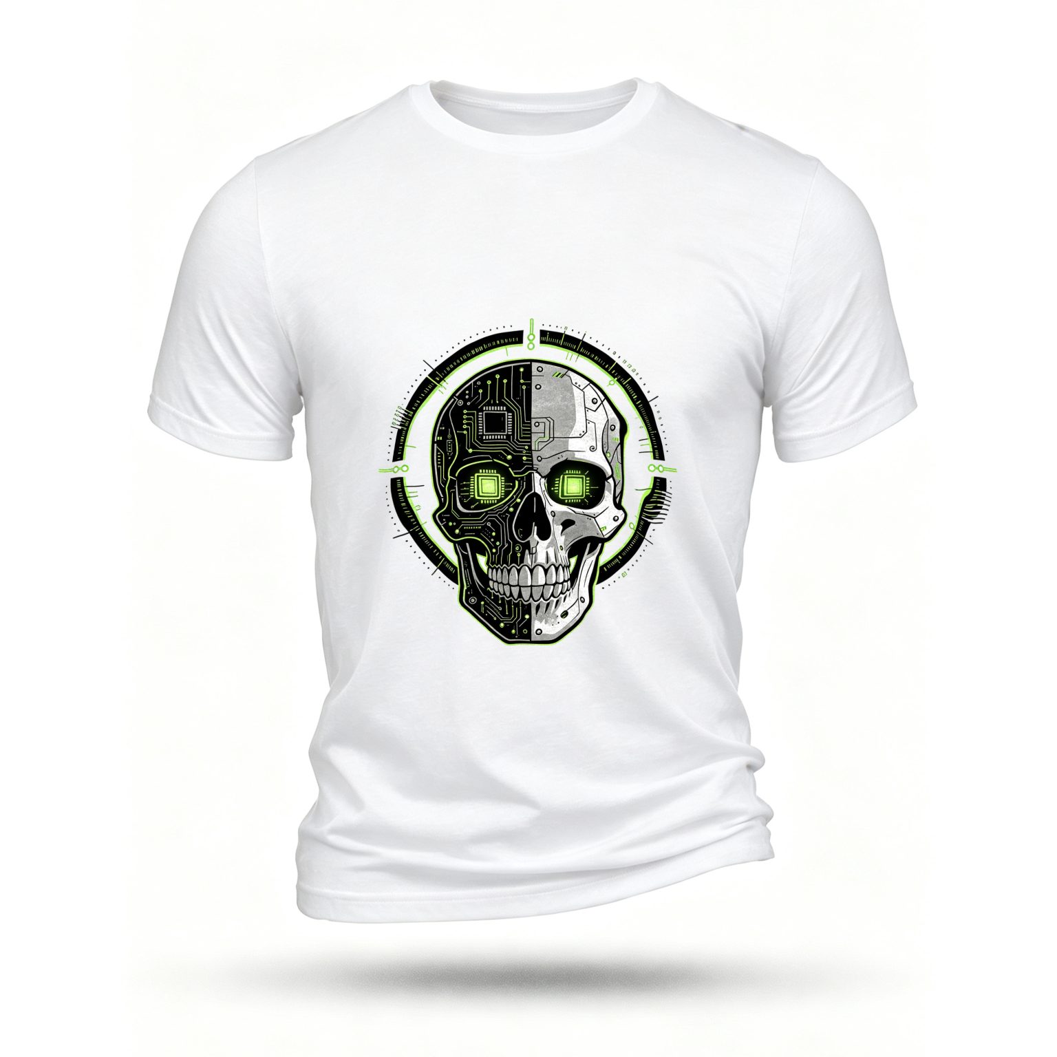 White T-shirt, front print