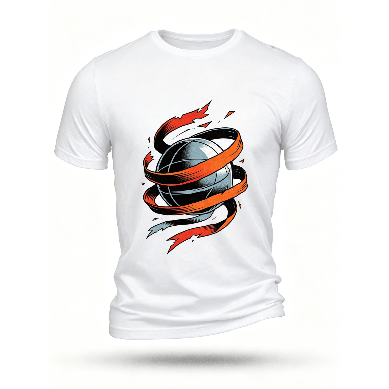 White T-shirt, front print