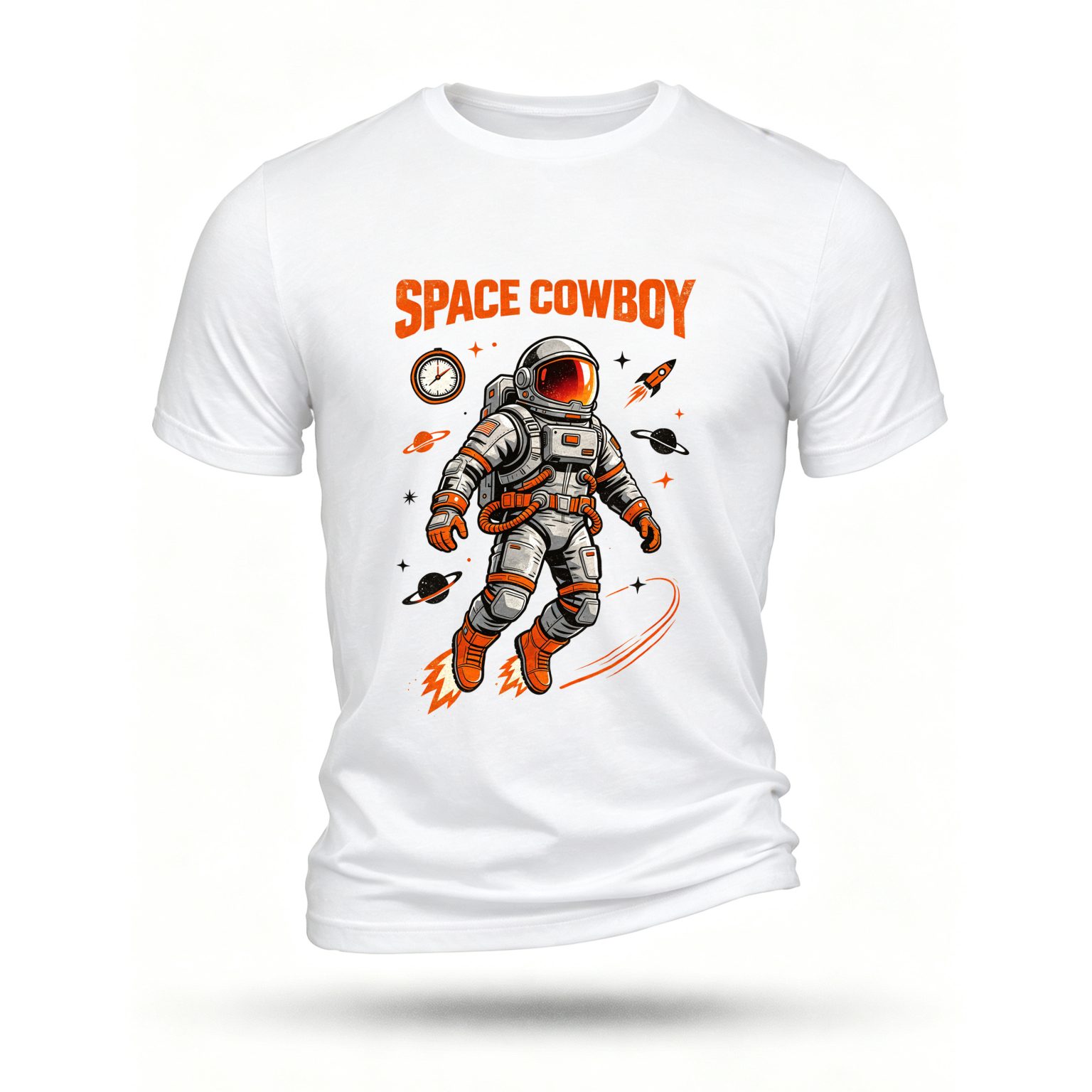 White T-shirt, front print