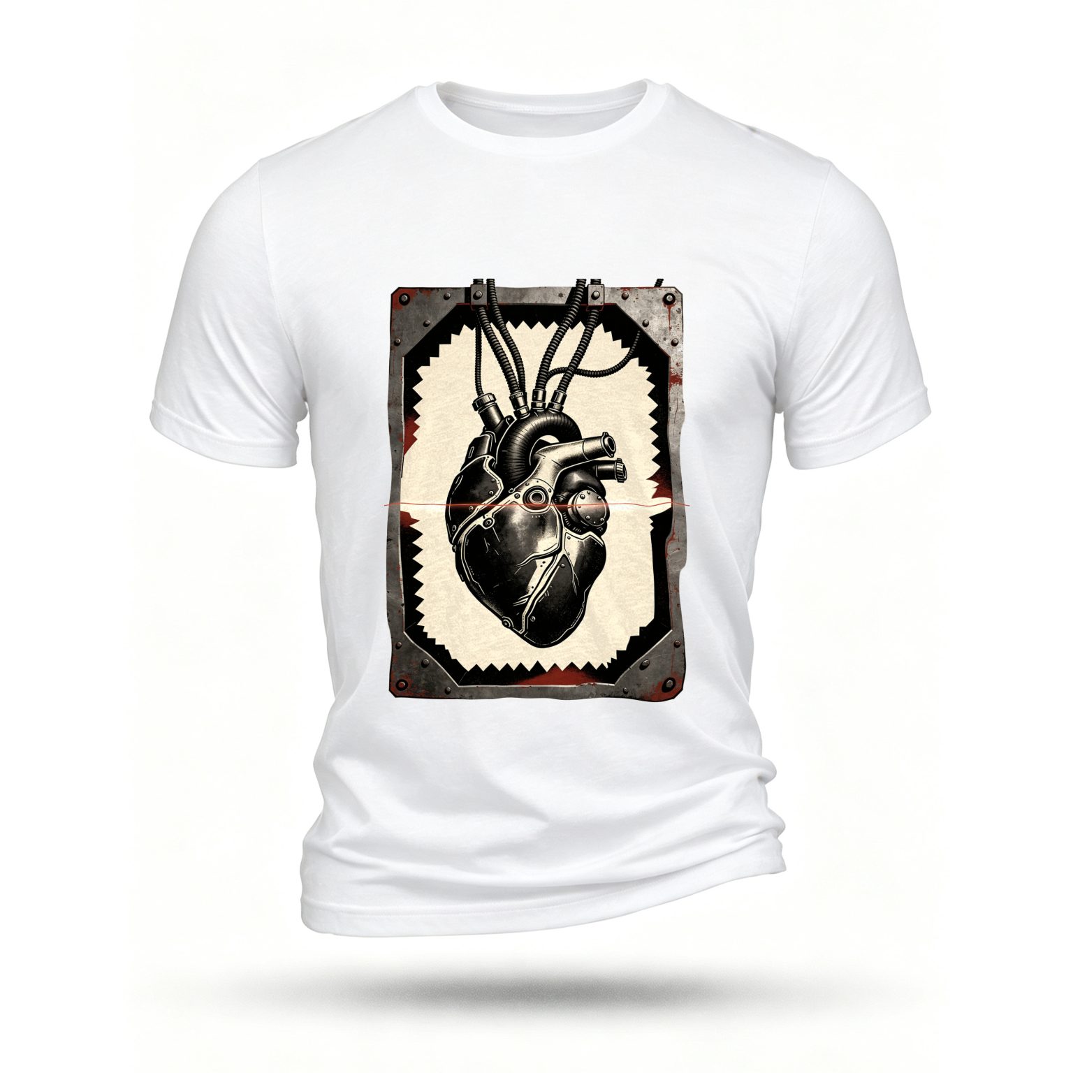 White T-shirt, front print