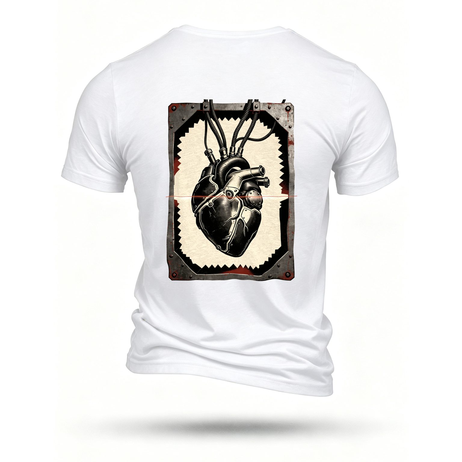 White T-shirt, back print
